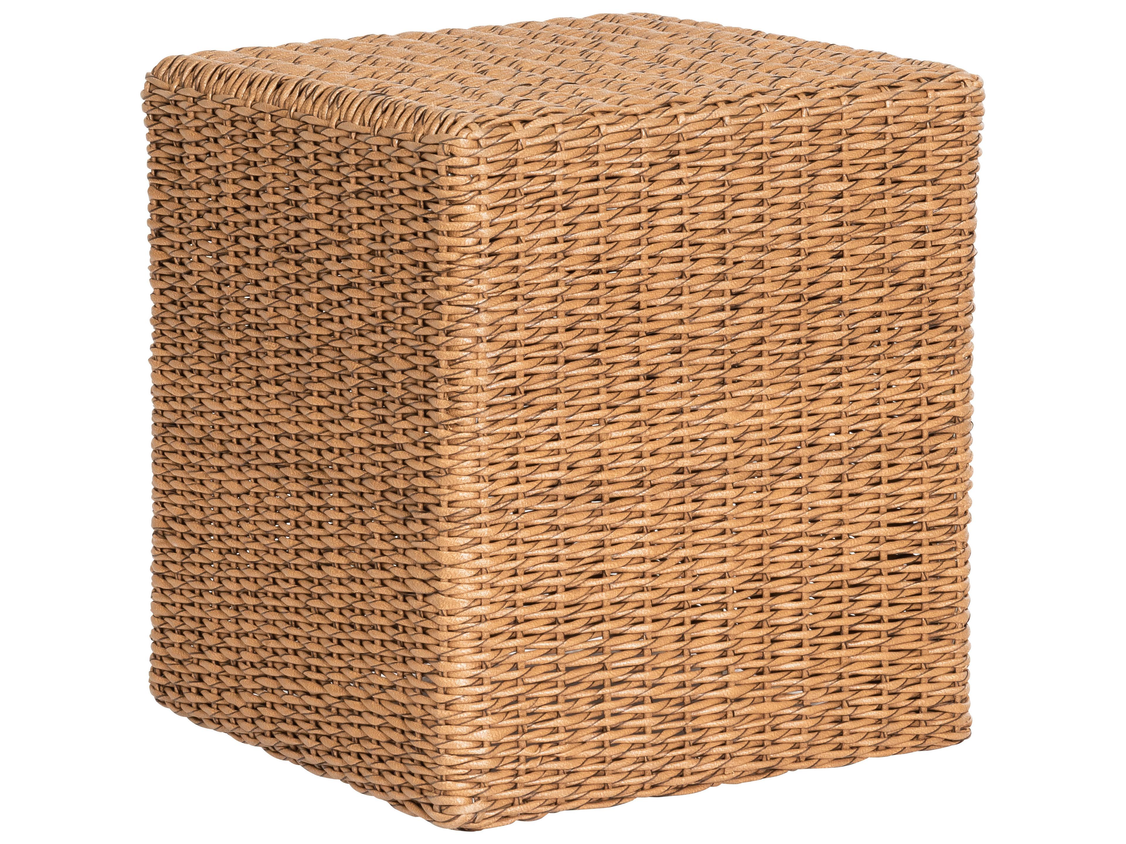 Woodard Whitecraft Saddleback Wicker Square Bunching Table