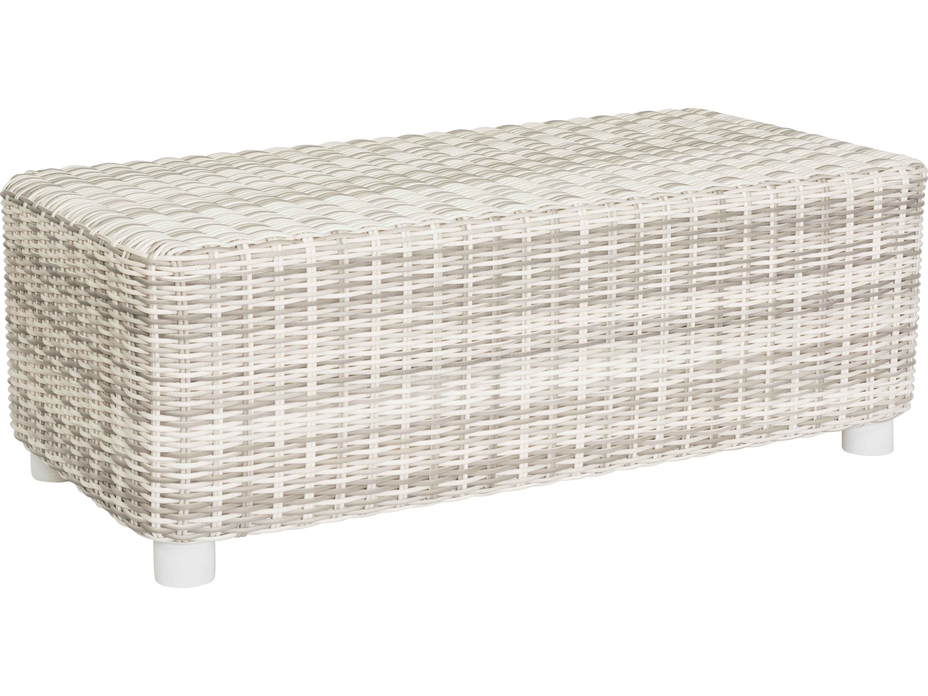 Whitecraft Sonoma Wicker Rectangular Outdoor Coffee Table