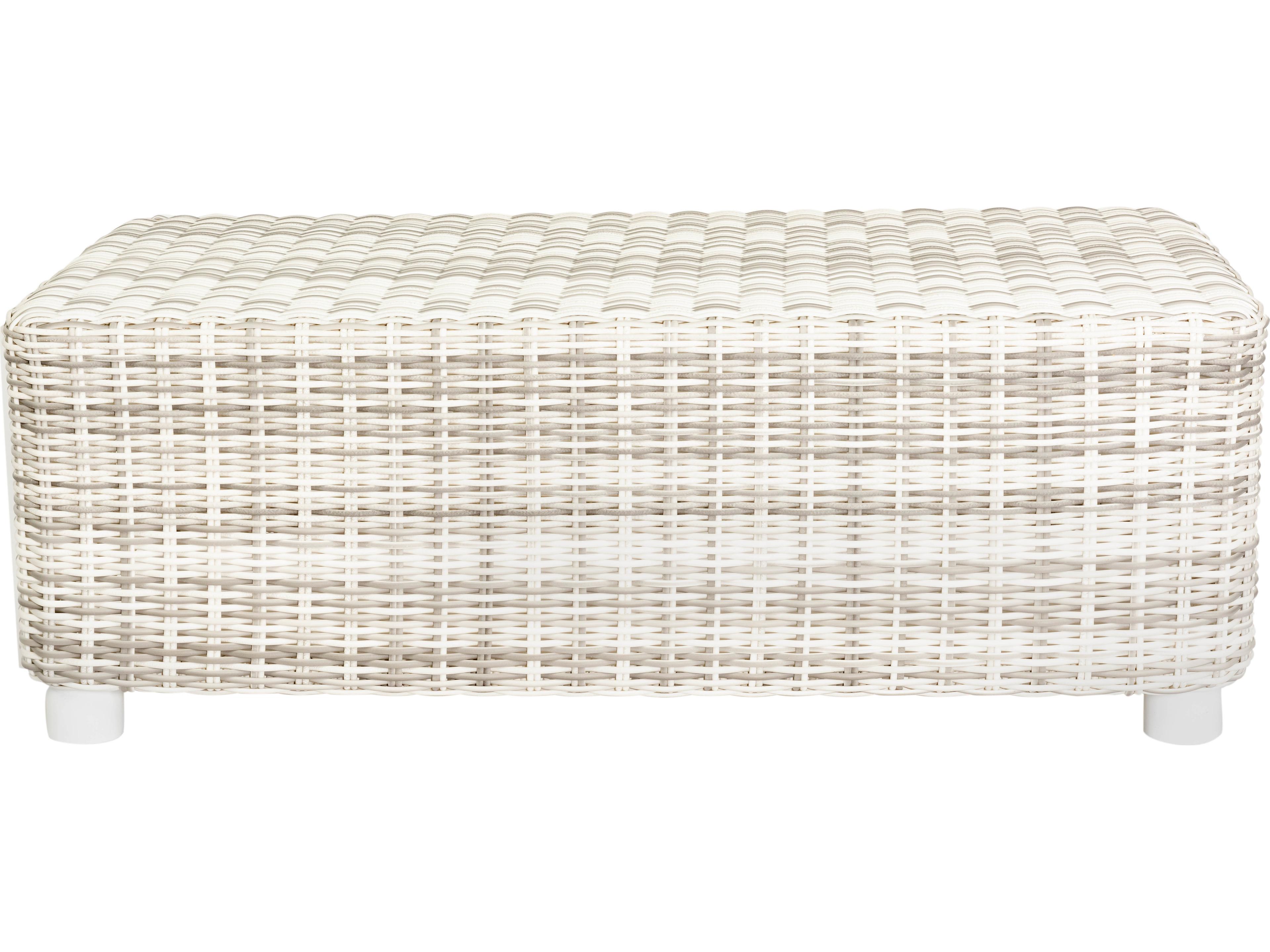 Whitecraft Sonoma Wicker Rectangular Outdoor Coffee Table