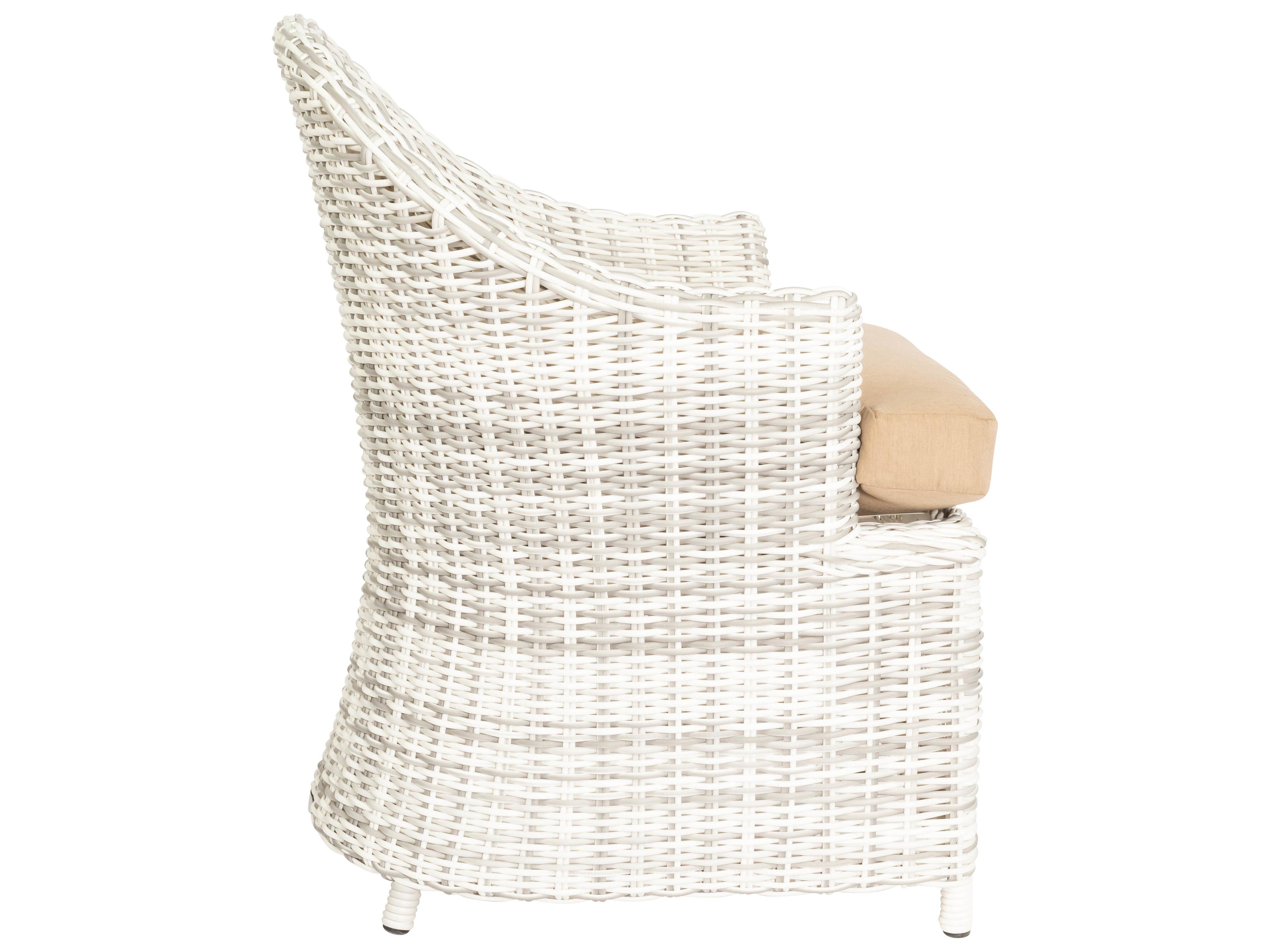 Whitecraft Sonoma Wicker Outdoor Dining Arm Chair