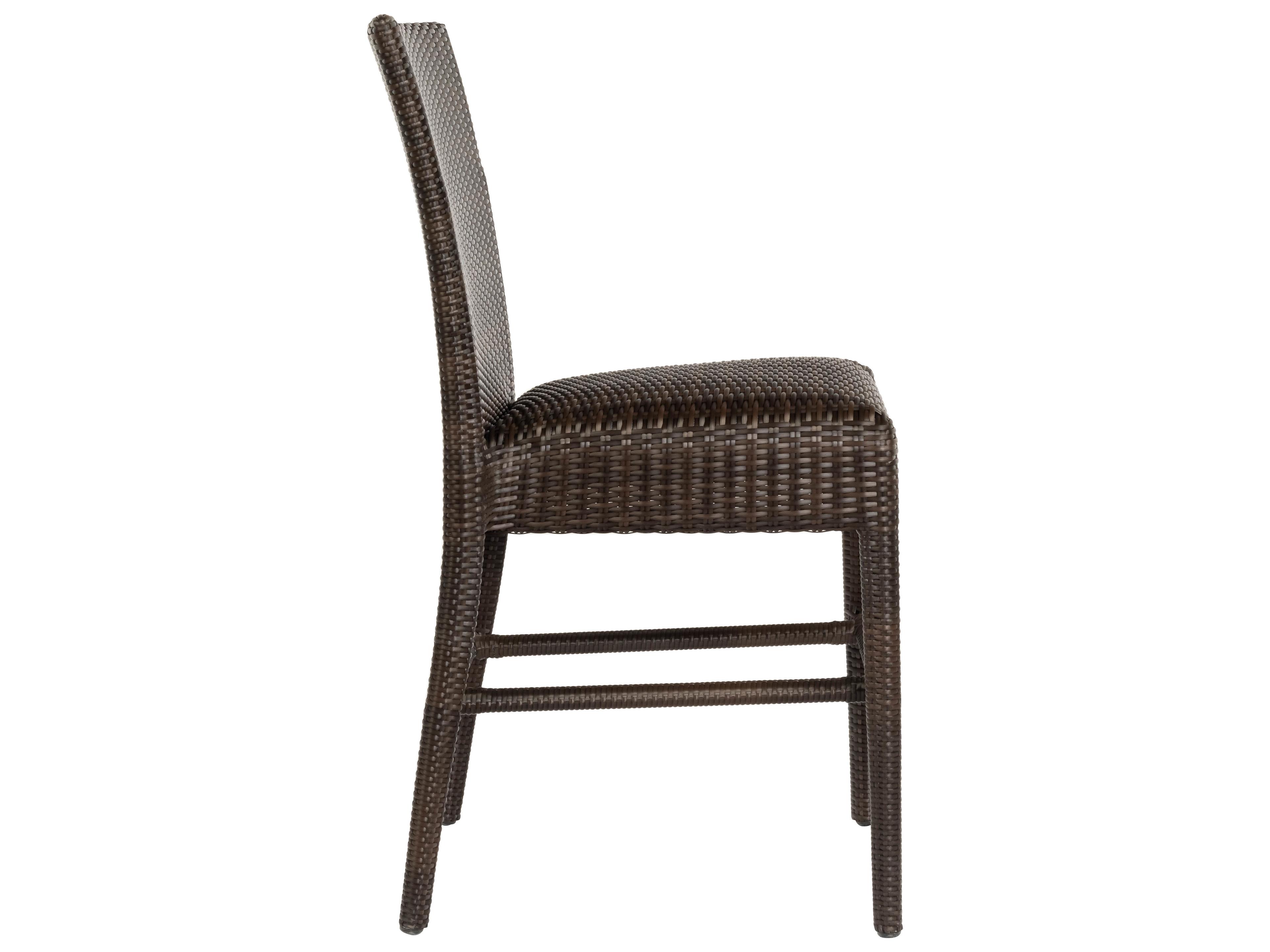 Woodard Whitecraft All Weather Wicker Padded Seat Outdoor Patio Counter Stool