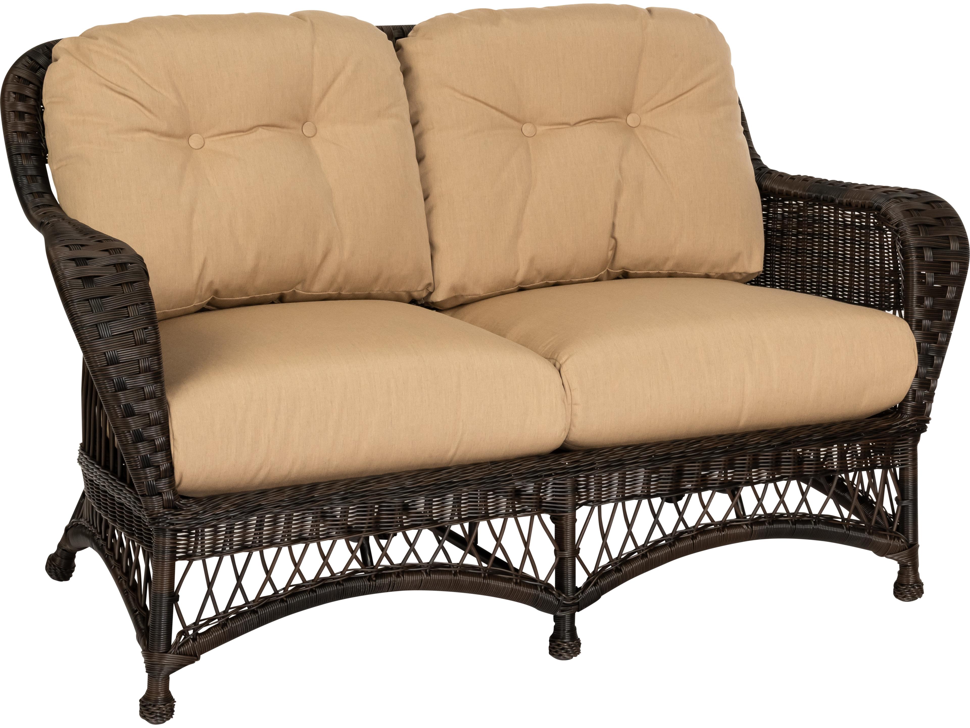 Woodard Whitecraft Sommerwind Wicker Patio Loveseat
