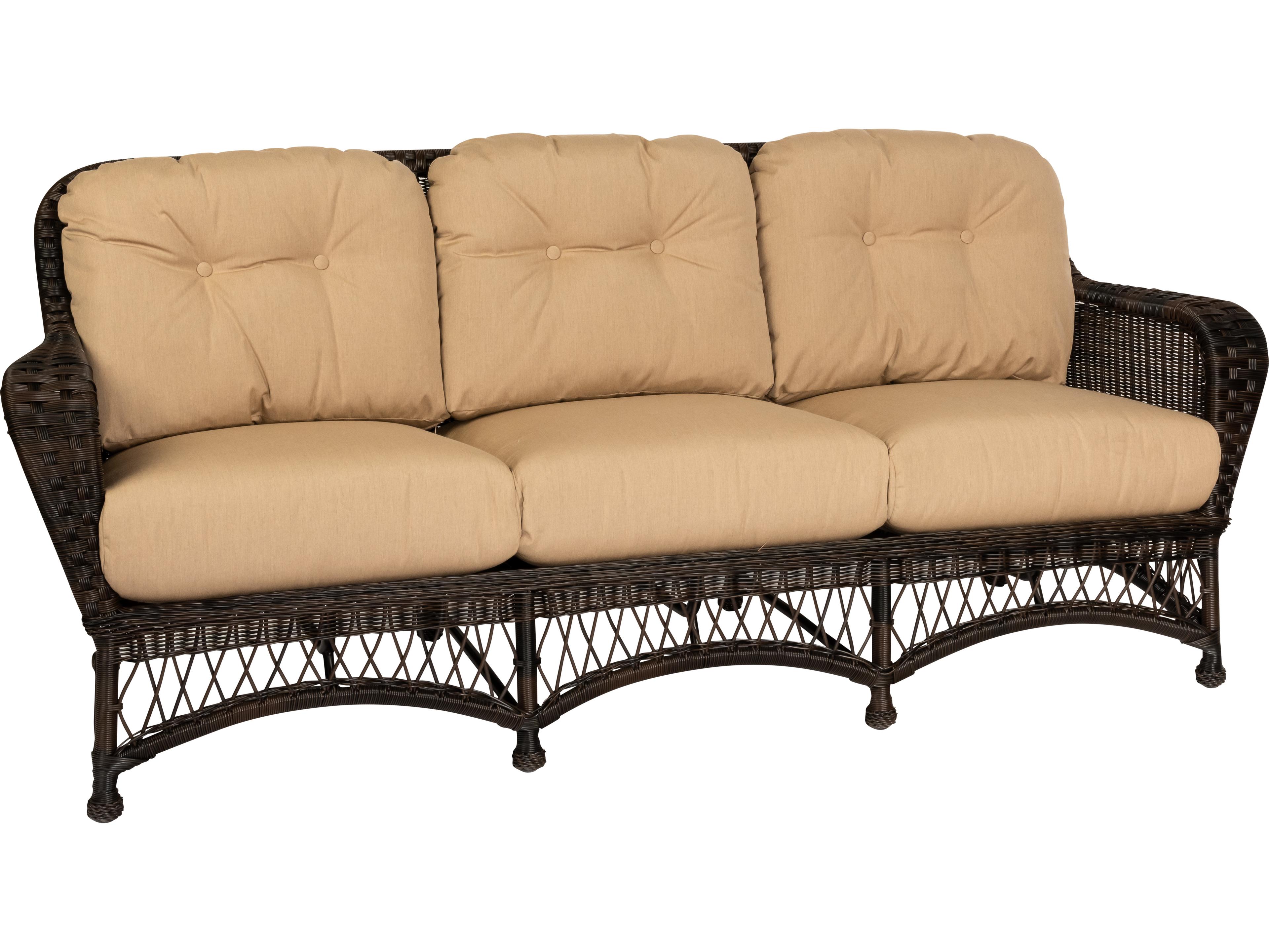 Woodard Whitecraft Sommerwind Wicker Outdoor Patio Sofa