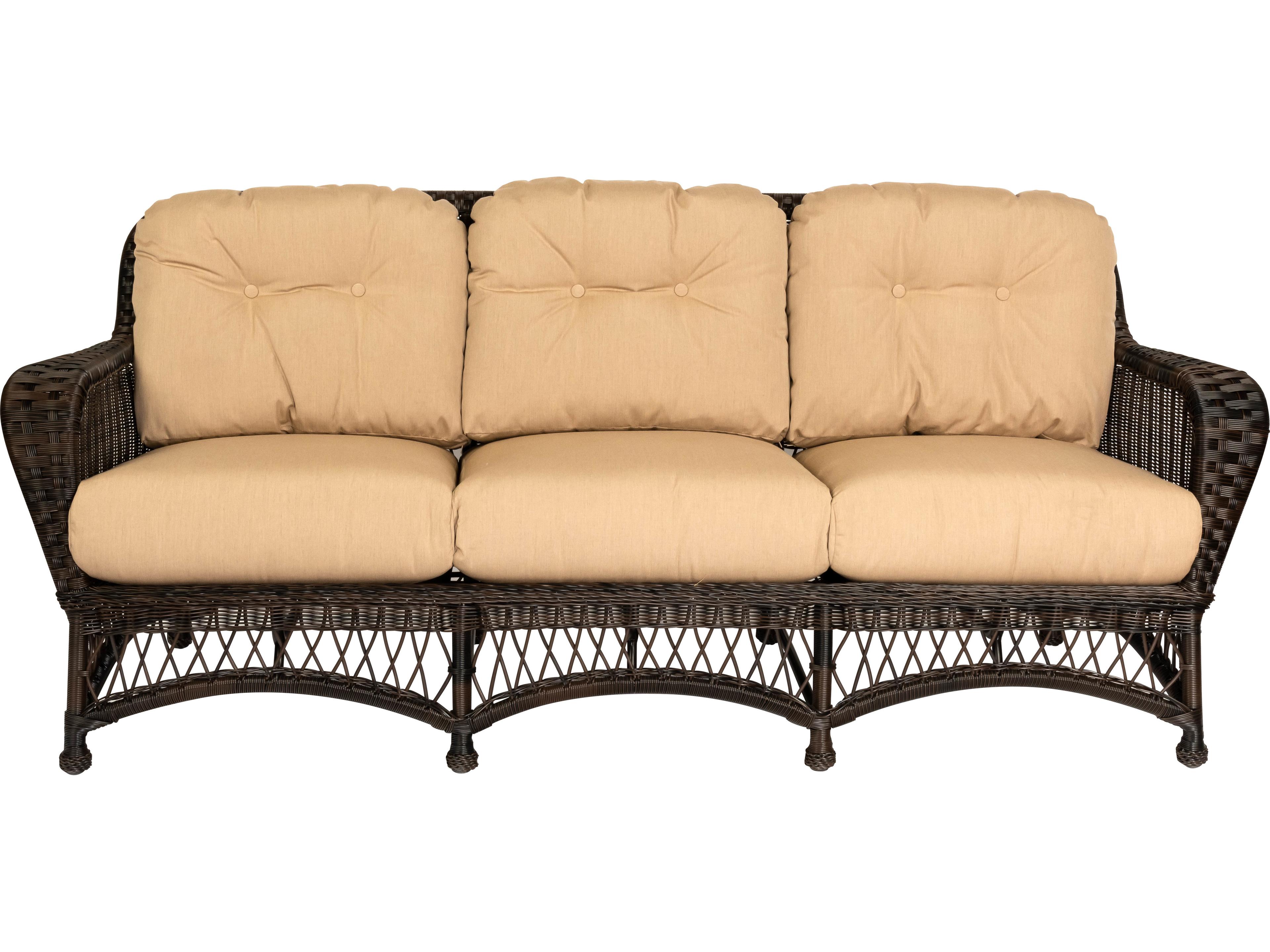 Woodard Whitecraft Sommerwind Wicker Outdoor Patio Sofa