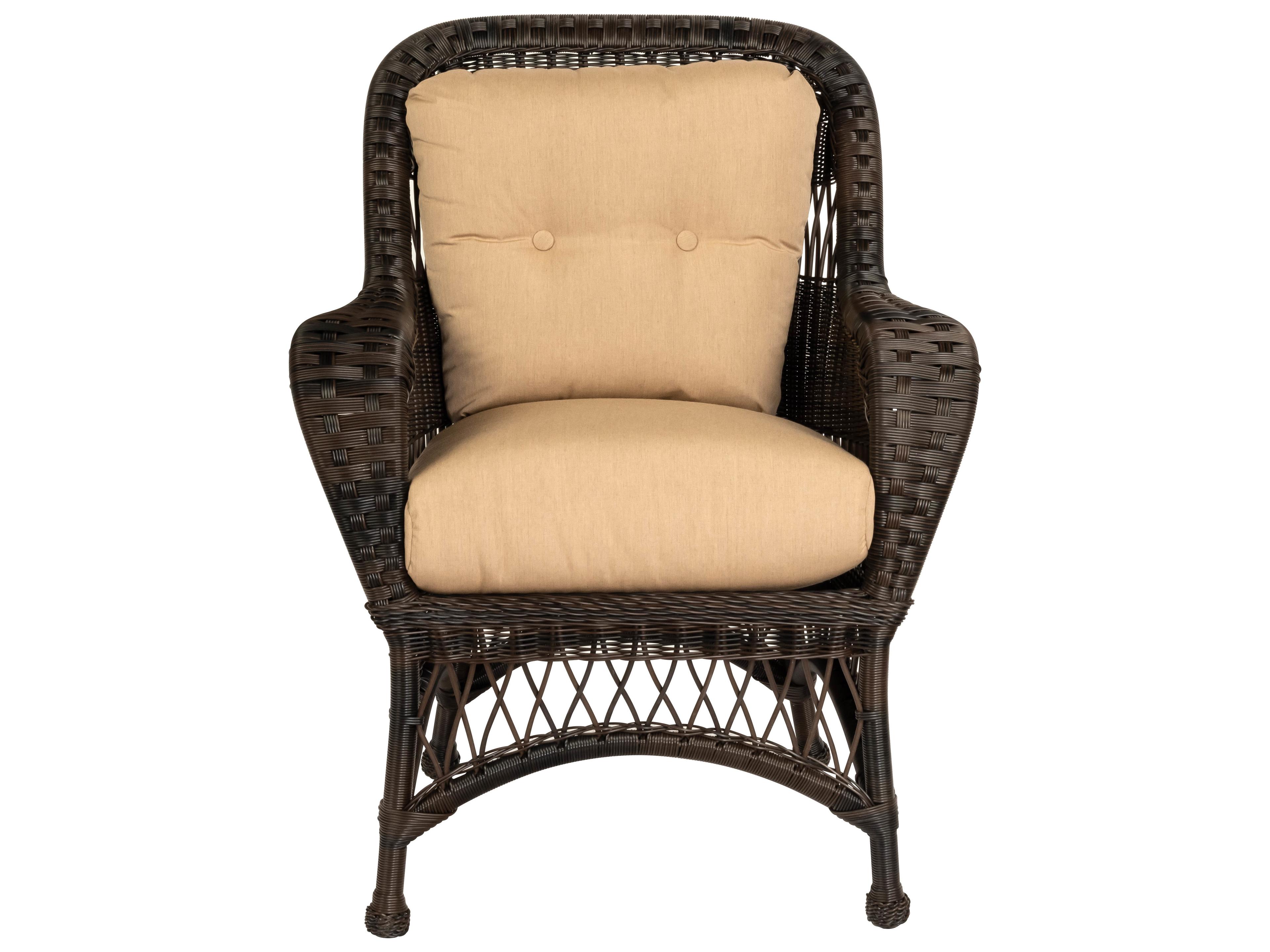 Woodard Whitecraft Sommerwind Wicker Outdoor Dining Arm Chair