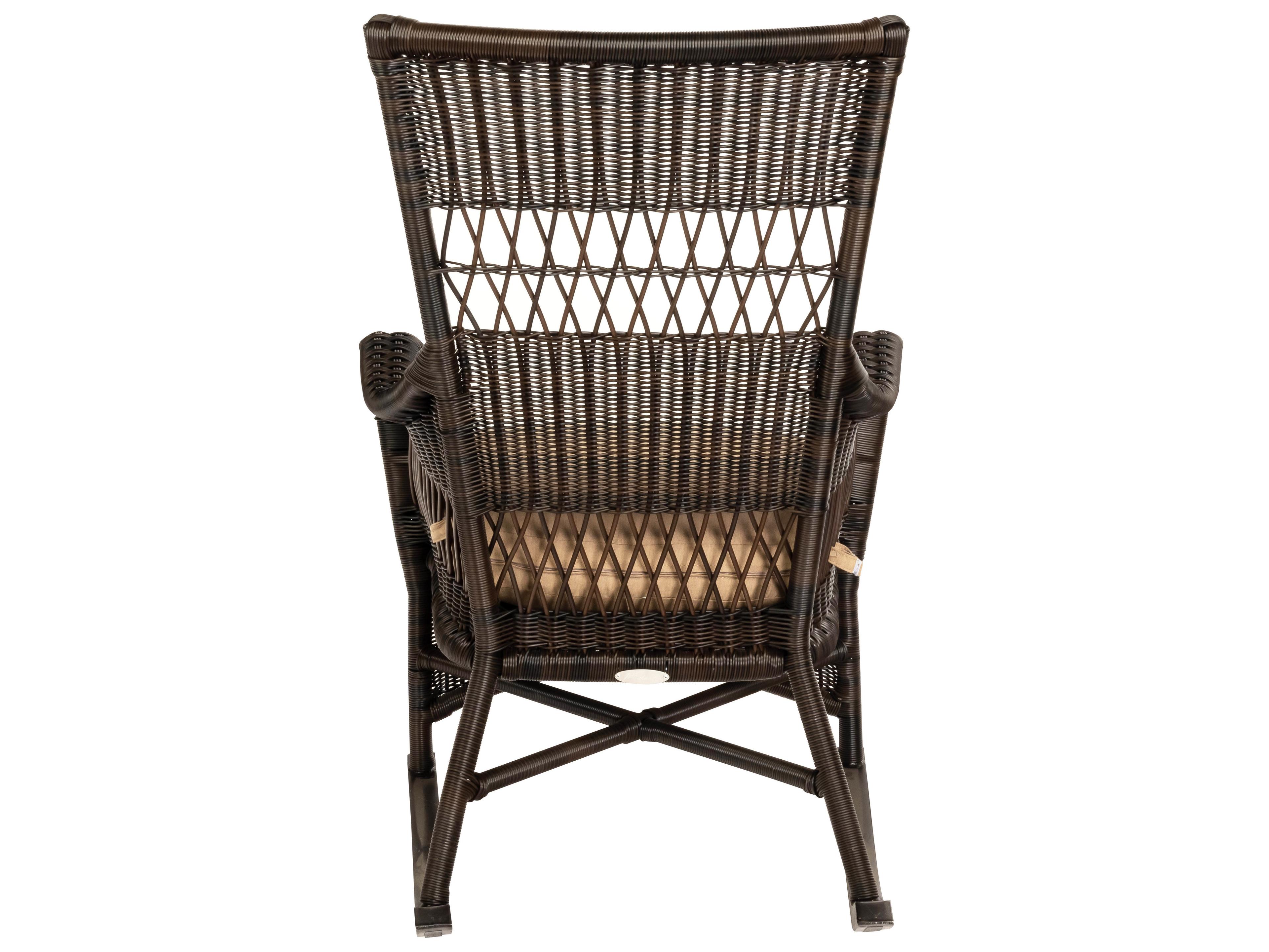 Woodard Whitecraft Sommerwind Wicker Rocker Outdoor Patio Lounge Chair