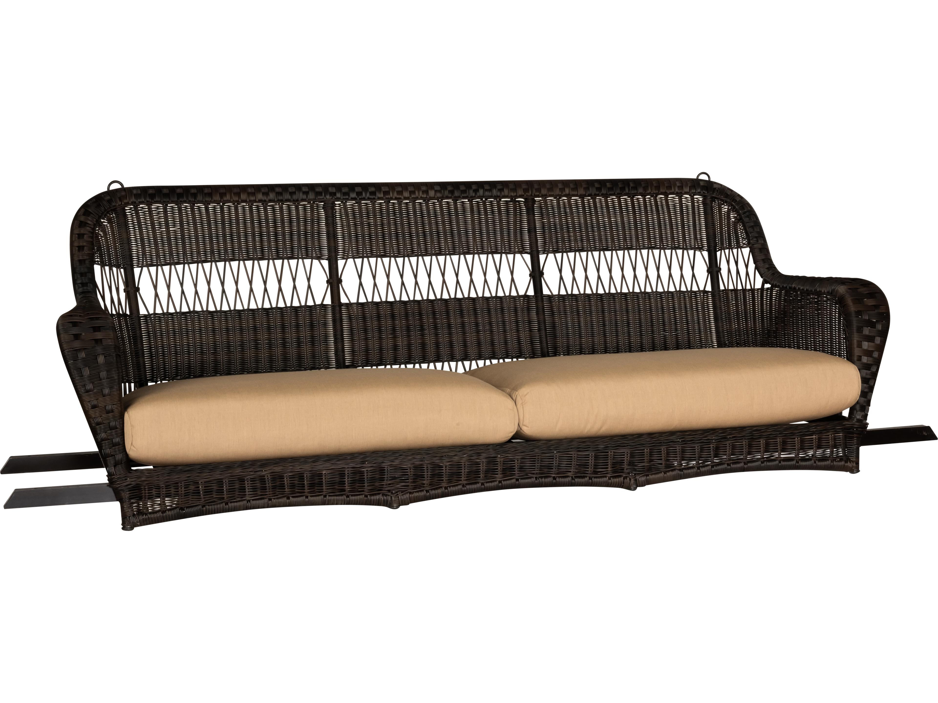 Woodard Whitecraft Sommerwind Wicker Sofa Patio Swing