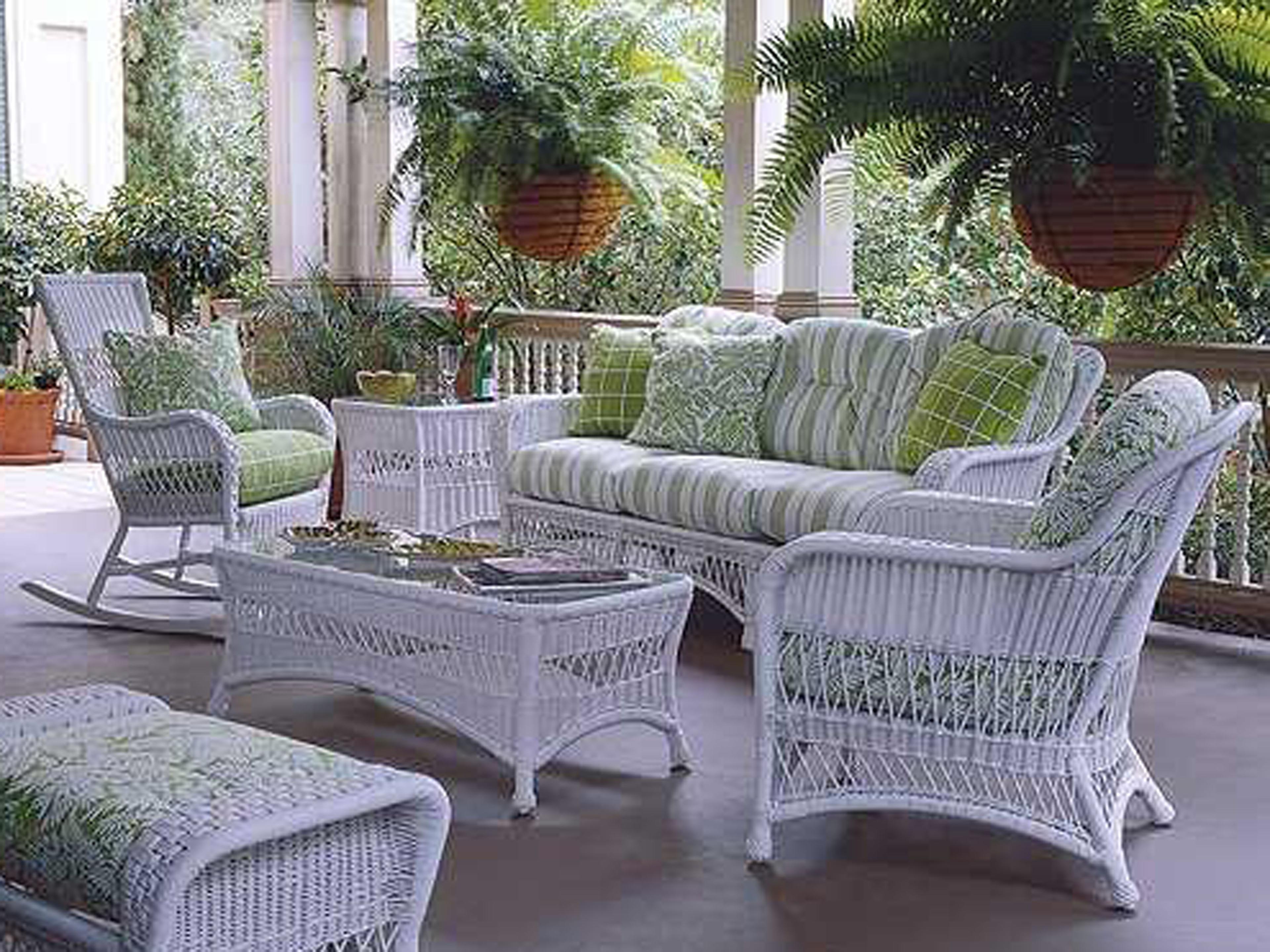 Woodard Whitecraft Sommerwind Wicker Patio Lounge Set