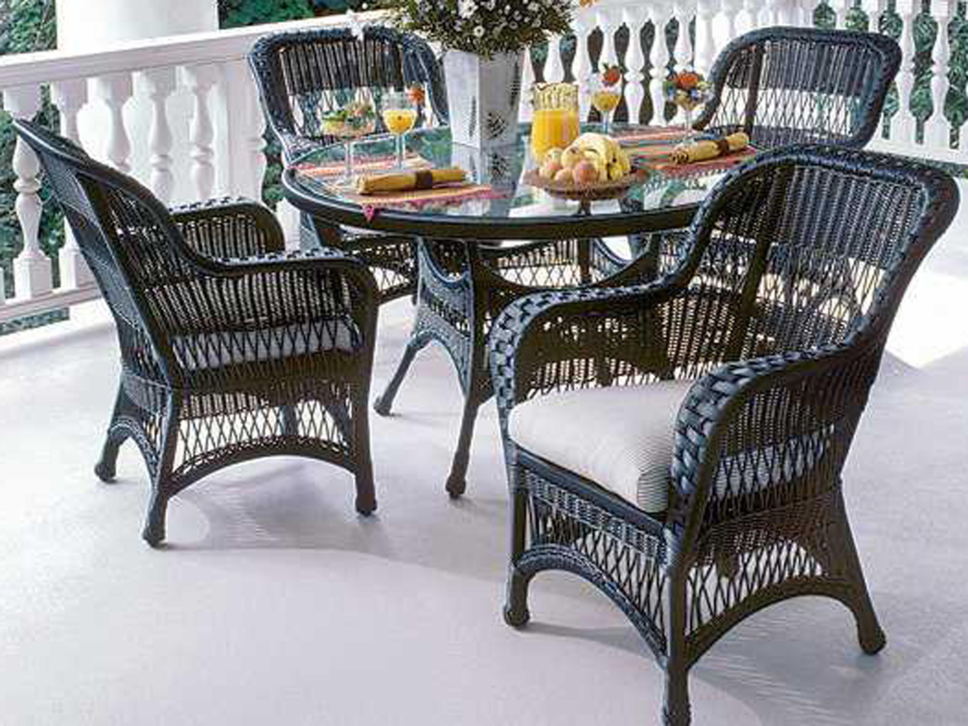 Woodard Sommerwind - Whitecraft Wicker Patio Dining Set
