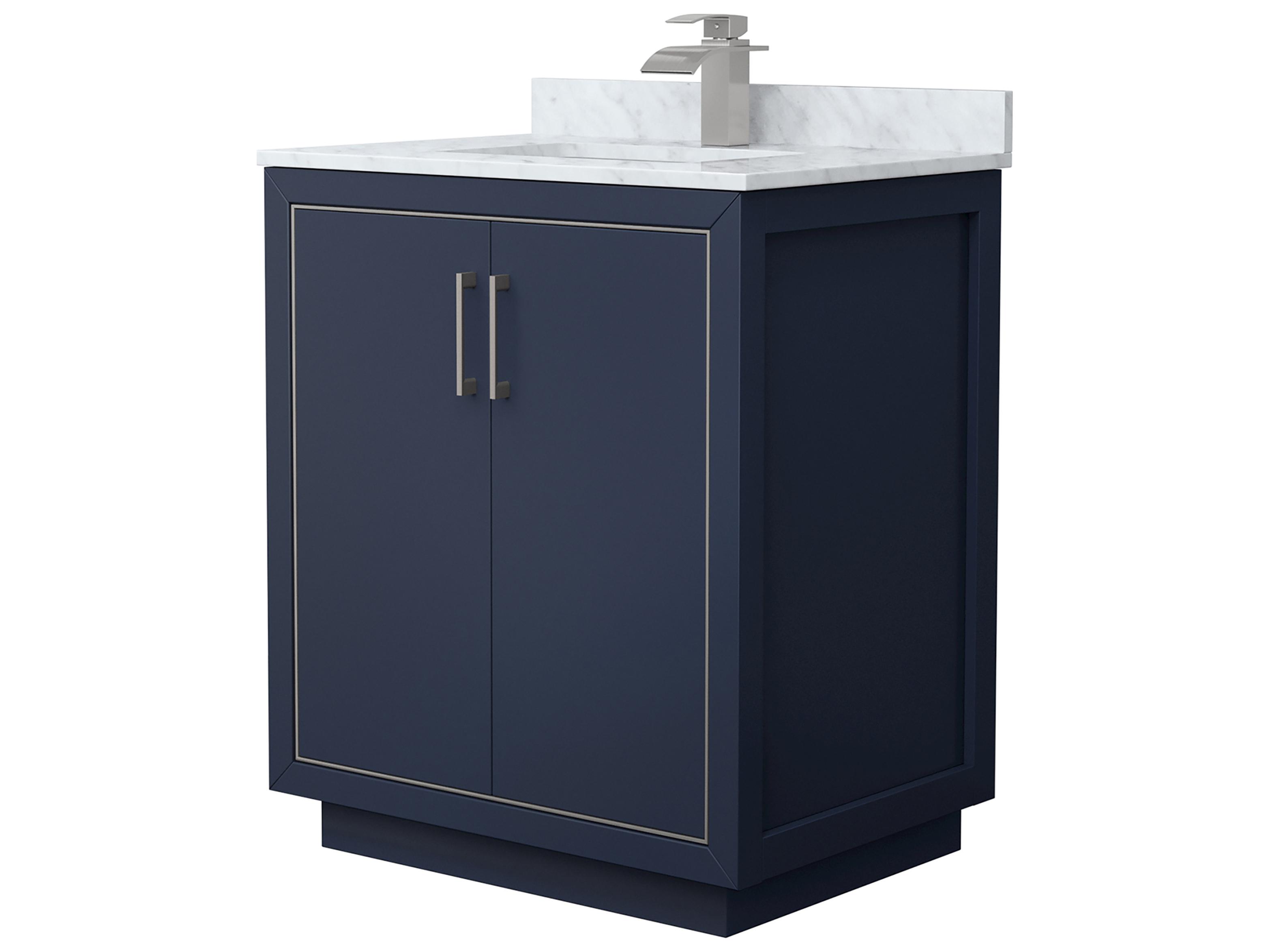 Wyndham Collection Icon 30" Dark Blue Vanity