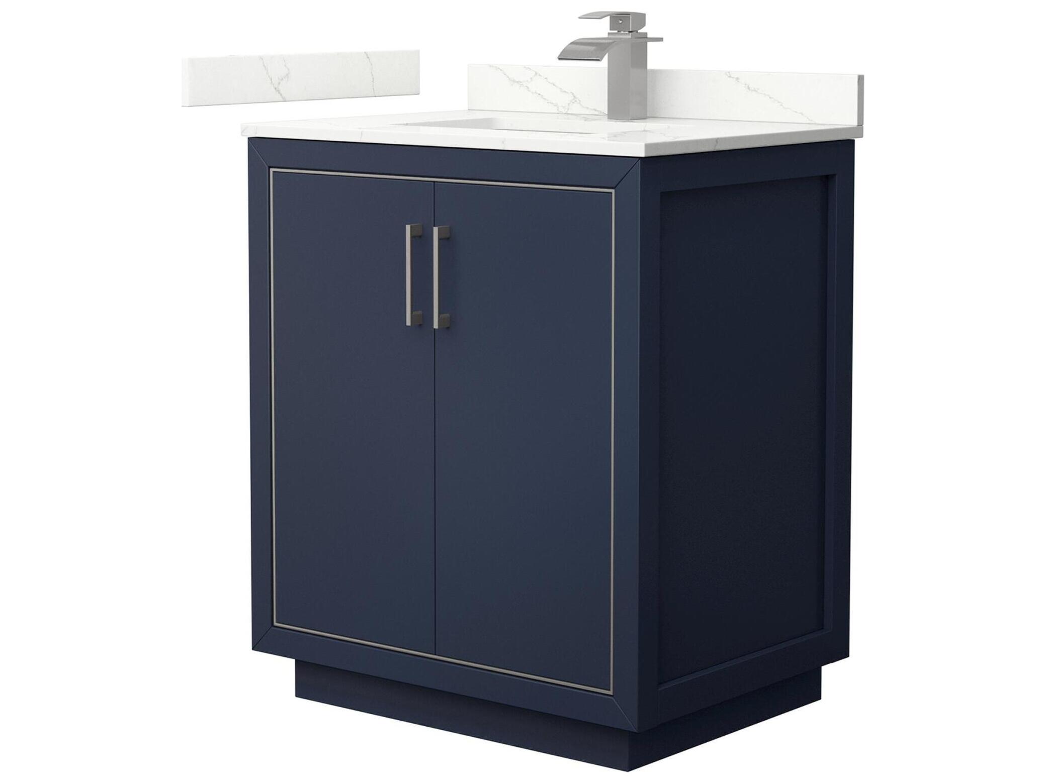 Wyndham Collection Icon 30" Dark Blue Vanity