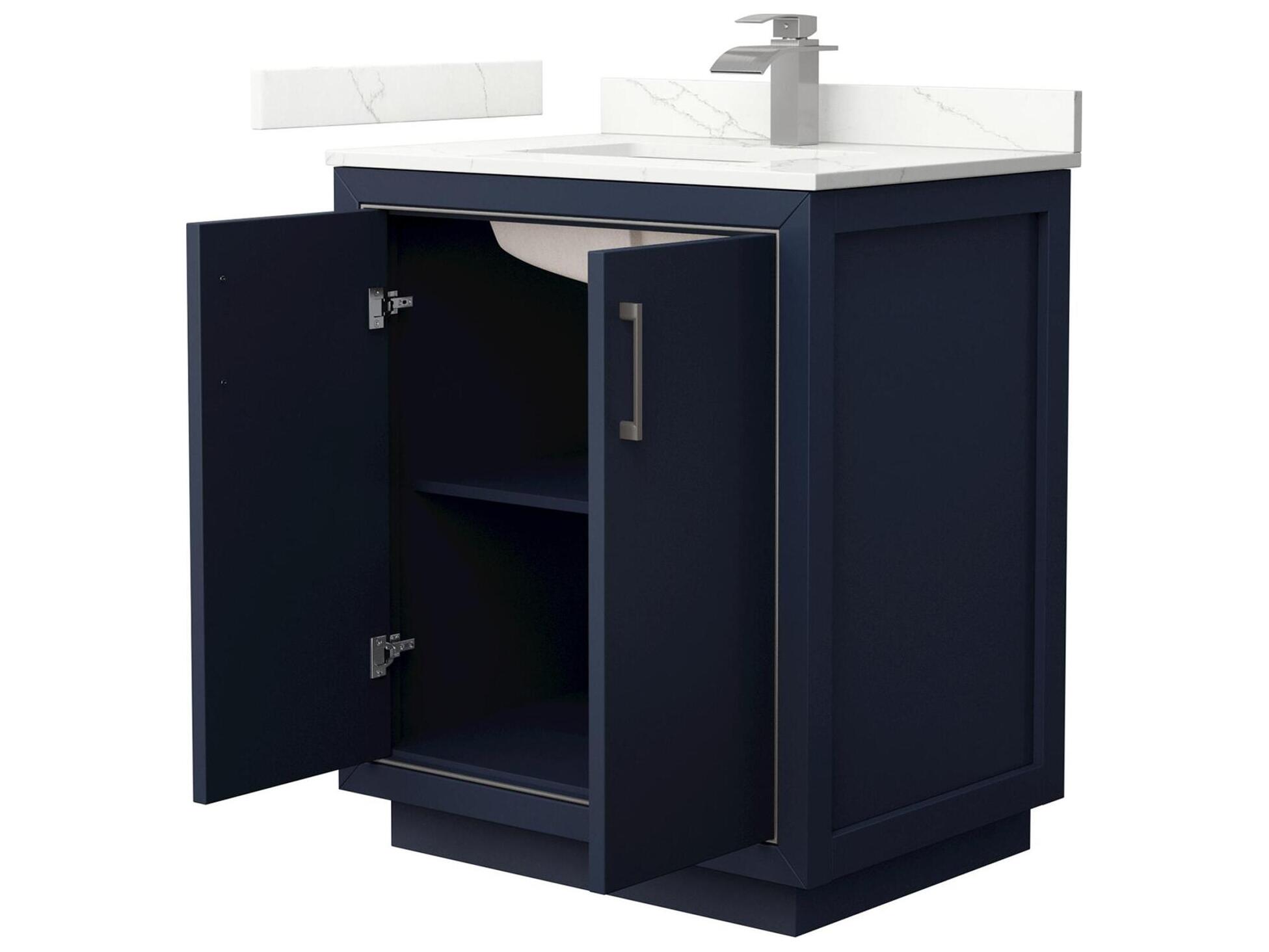 Wyndham Collection Icon 30" Dark Blue Vanity