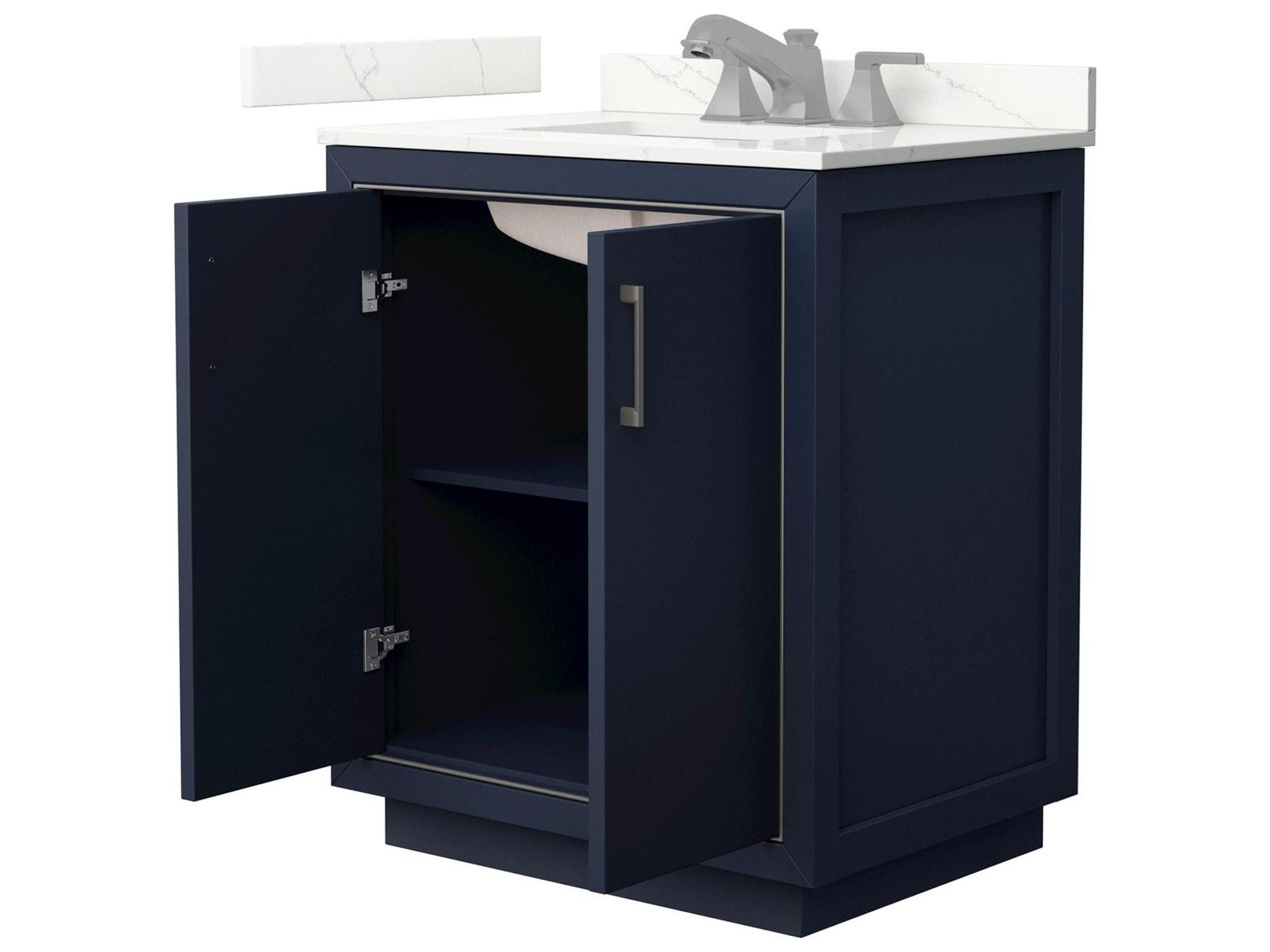 Wyndham Collection Icon 30" Dark Blue Vanity