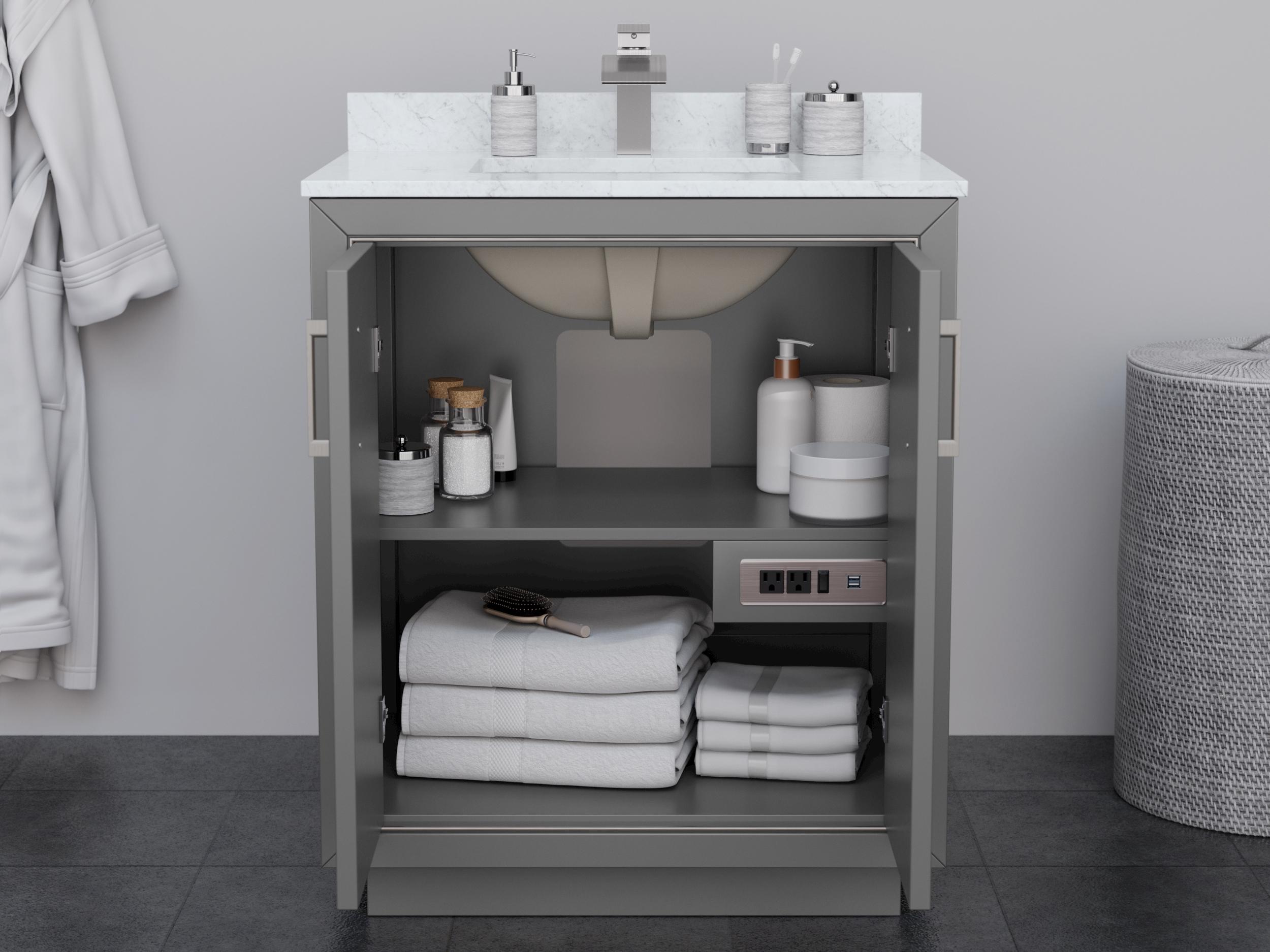 Wyndham Collection Icon 29" Dark Gray Vanity