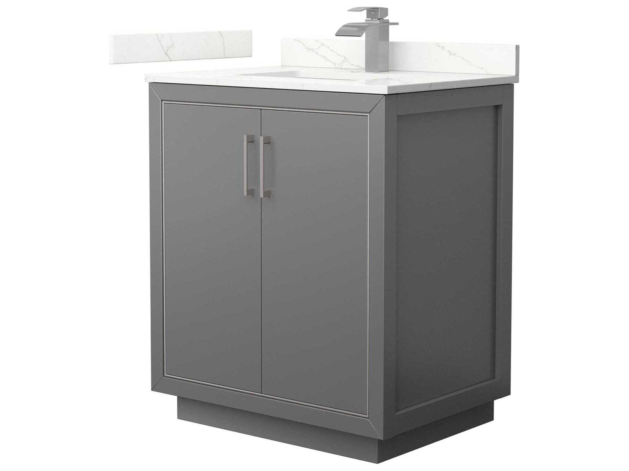 Wyndham Collection Icon 30" Dark Gray Vanity