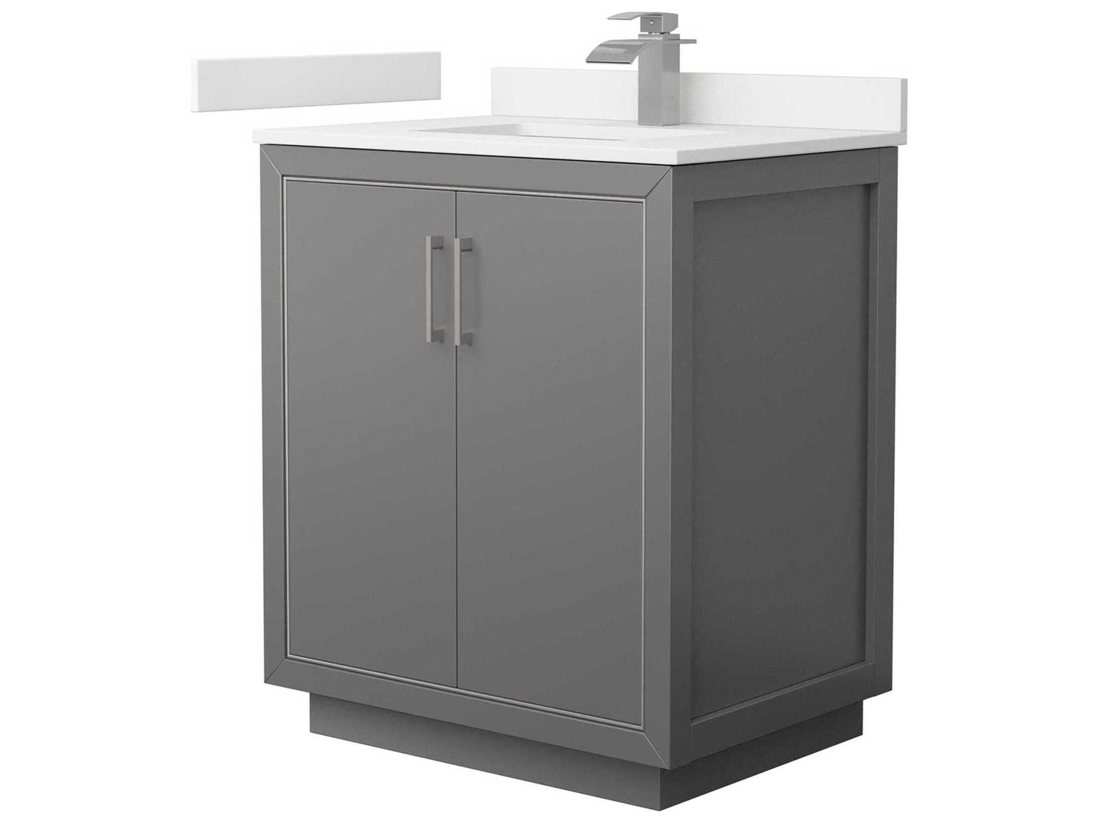 Wyndham Collection Icon 30" Dark Gray Vanity
