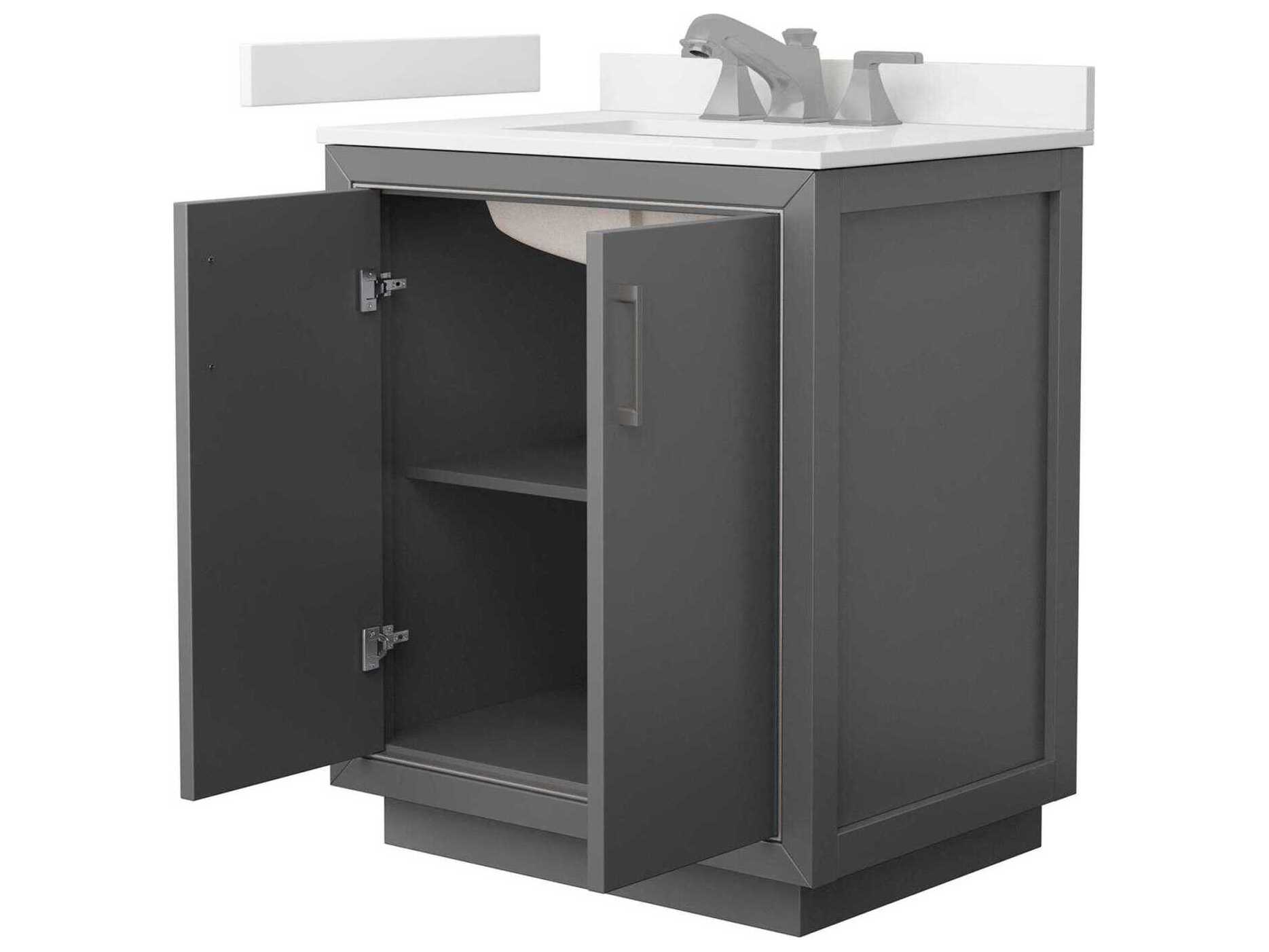 Wyndham Collection Icon 30" Dark Gray Vanity