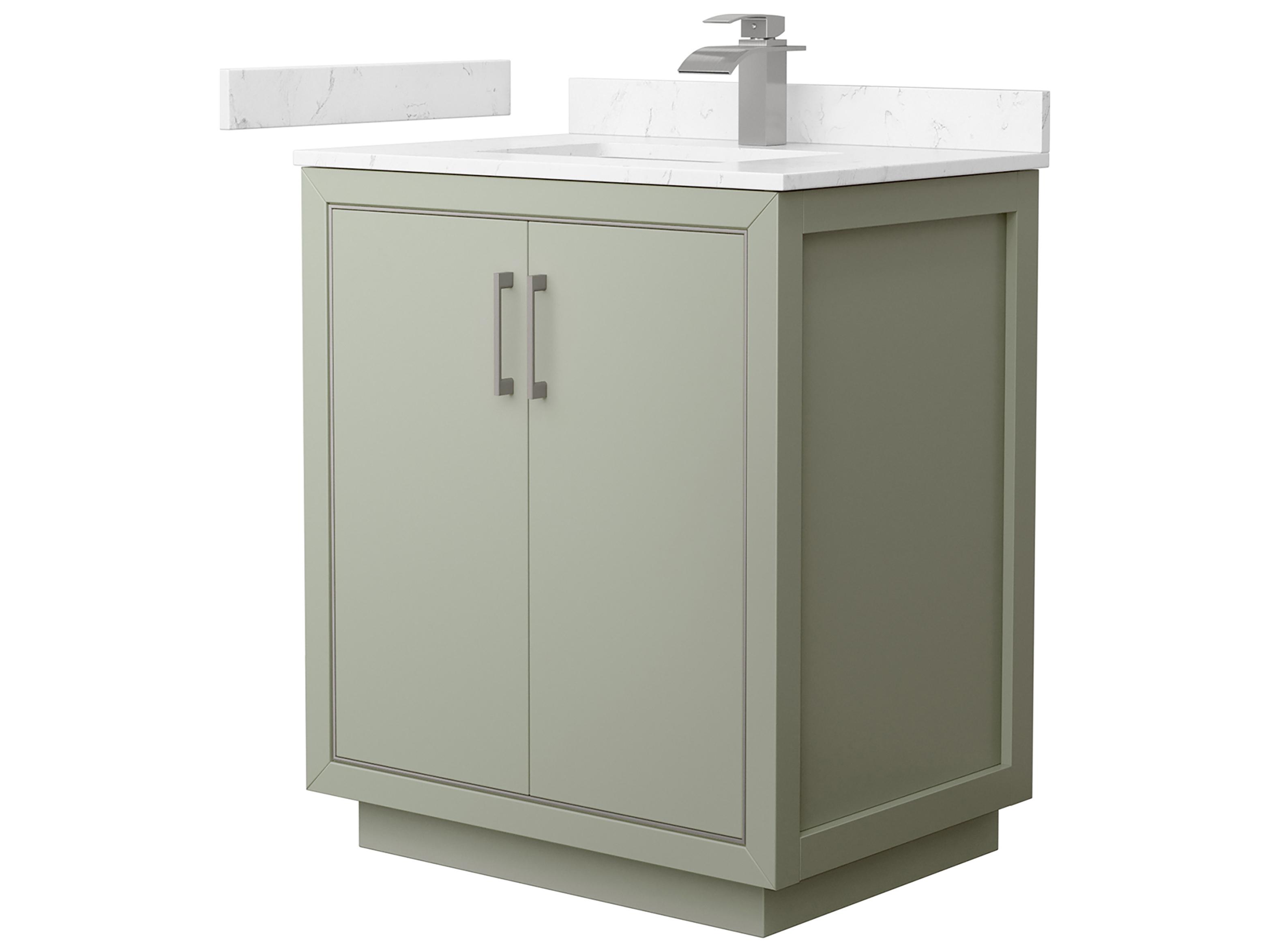 Wyndham Collection Icon 30" Light Green Vanity