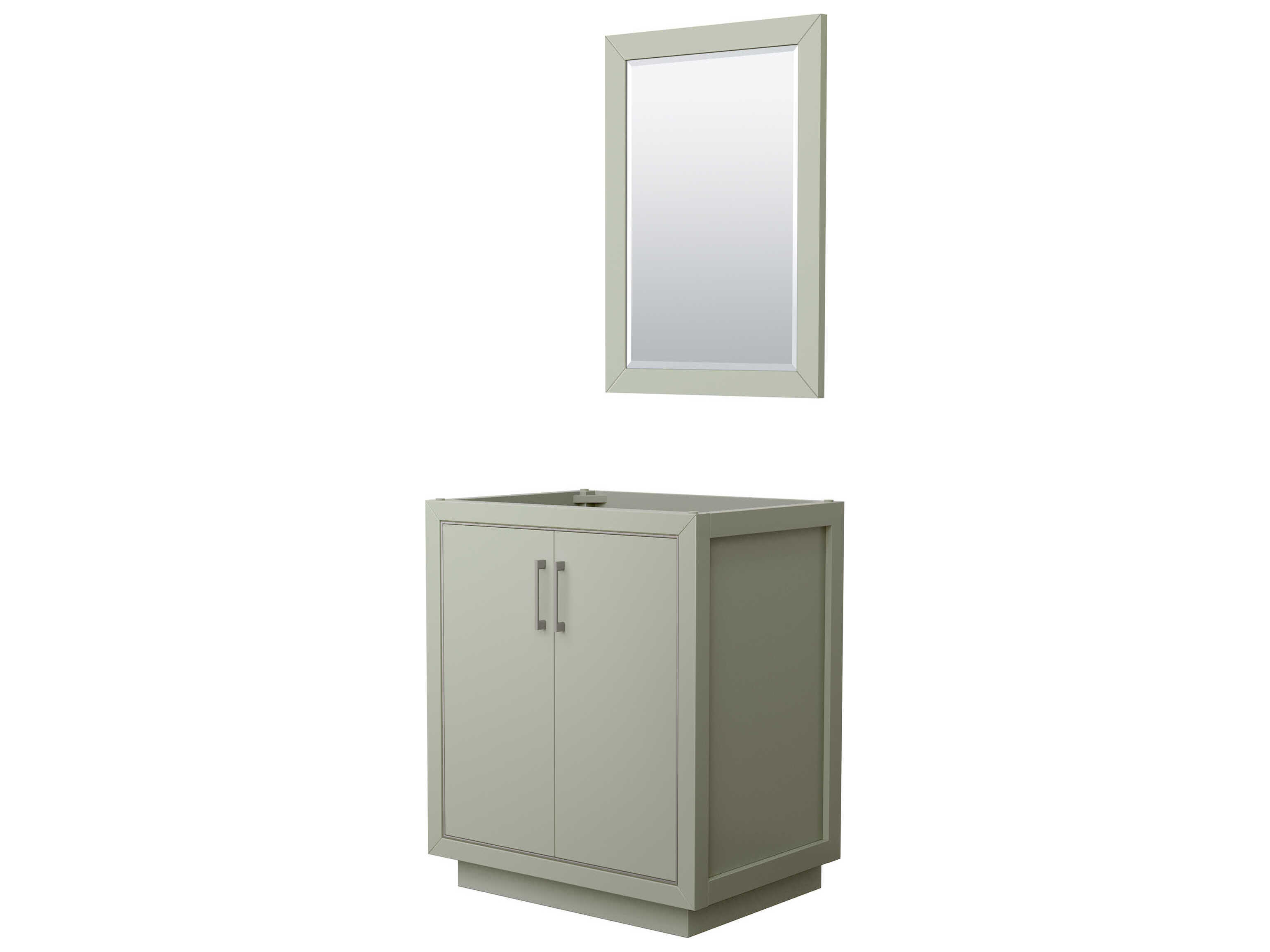 Wyndham Collection Icon 30" Light Green Vanity with 24" Mirror