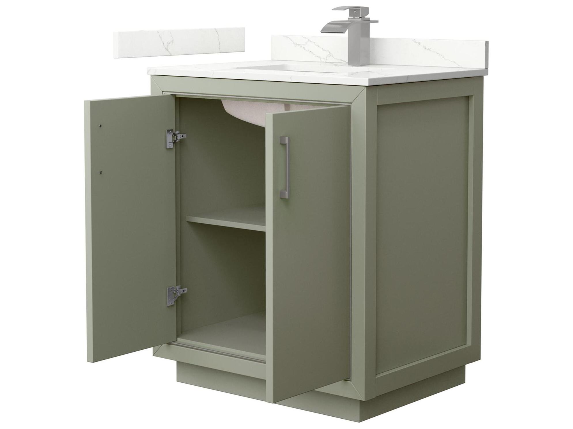 Wyndham Collection Icon 30" Light Green Vanity