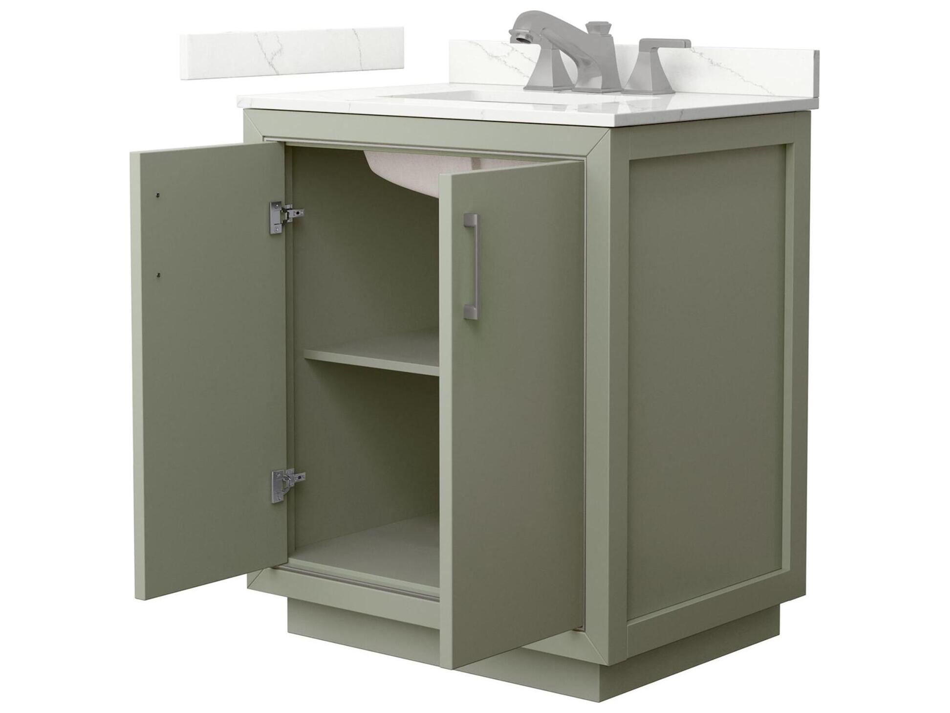 Wyndham Collection Icon 30" Light Green Vanity