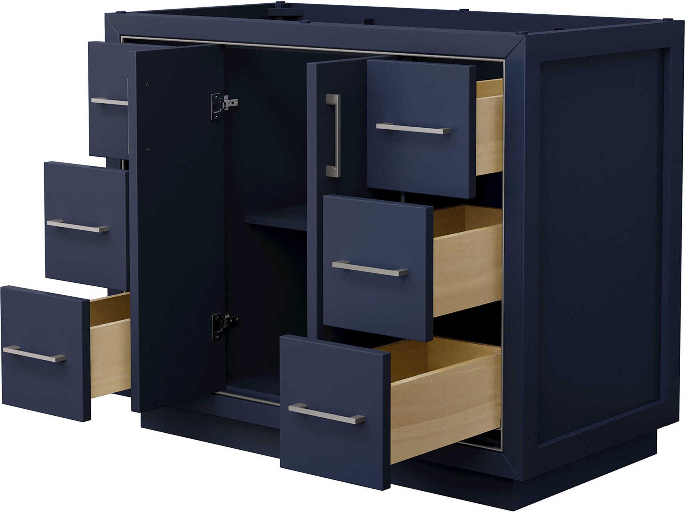 Wyndham Collection Icon 42" Dark Blue Vanity