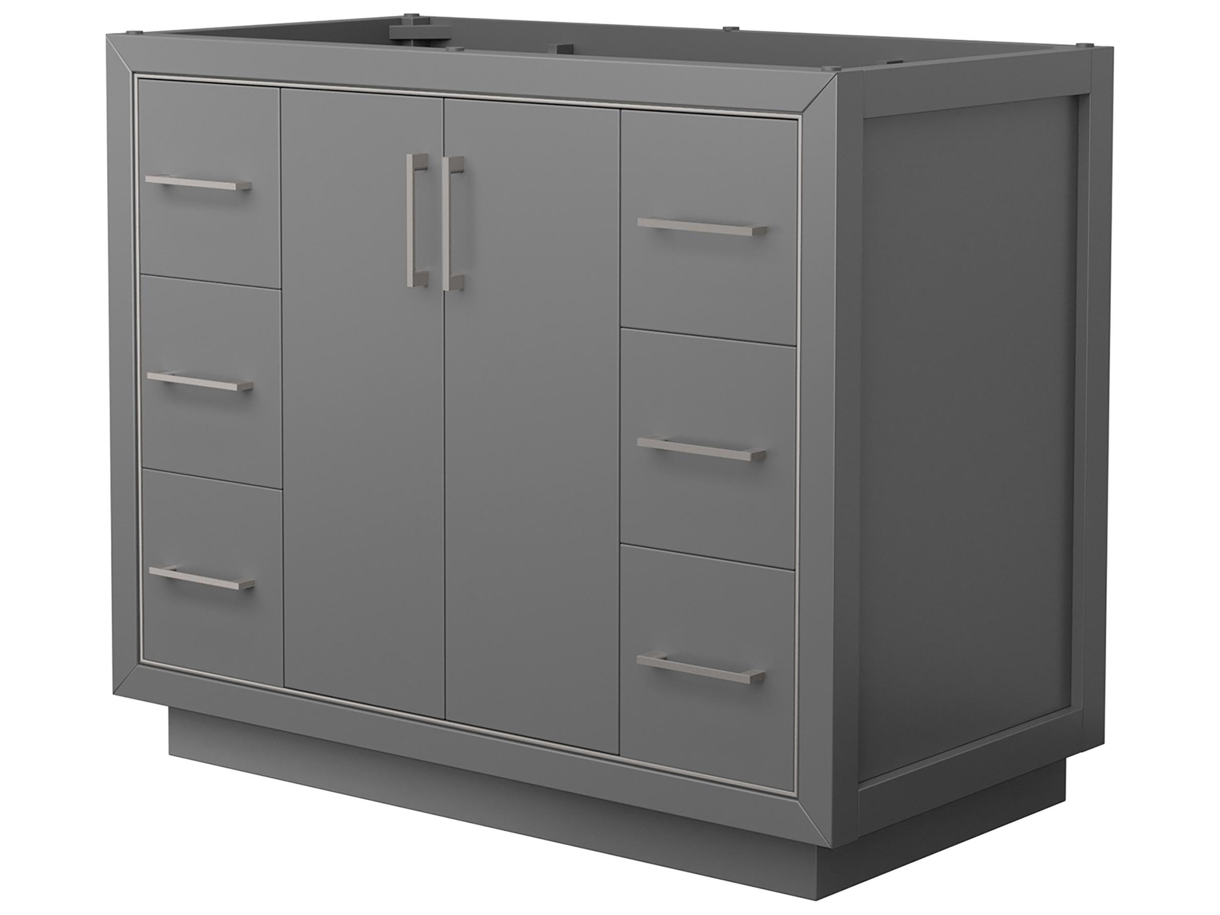 Wyndham Collection Icon 41" Dark Gray Vanity