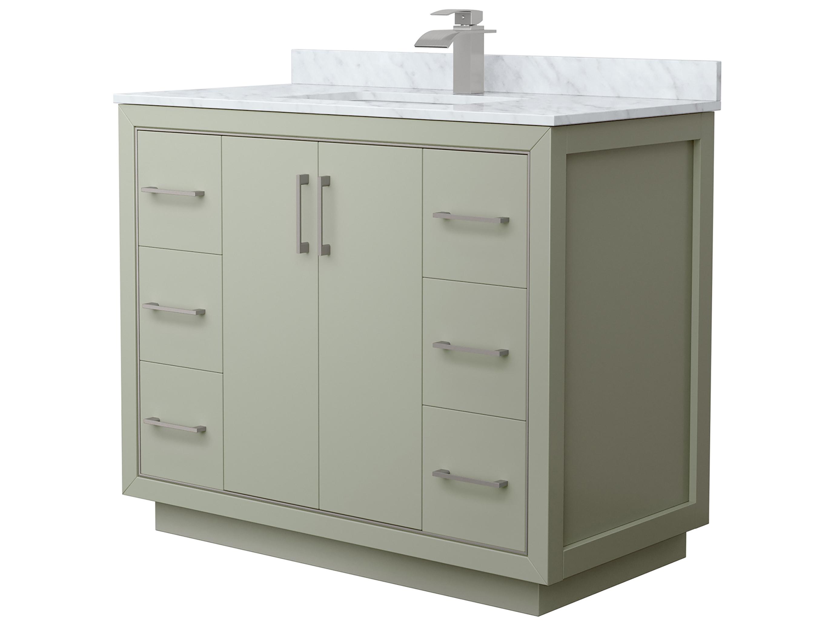 Wyndham Collection Icon 42" Light Green Vanity