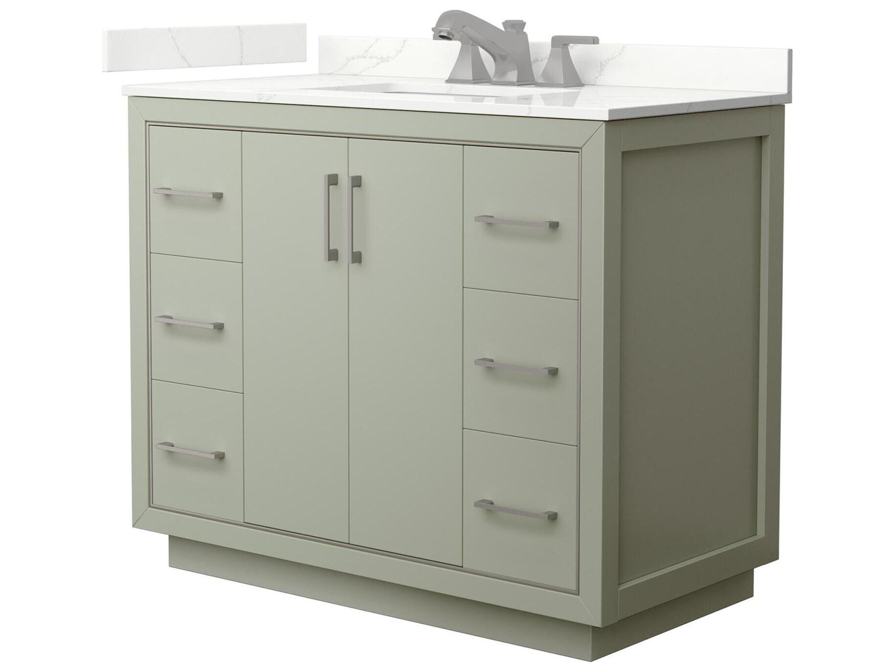Wyndham Collection Icon 42" Light Green Vanity