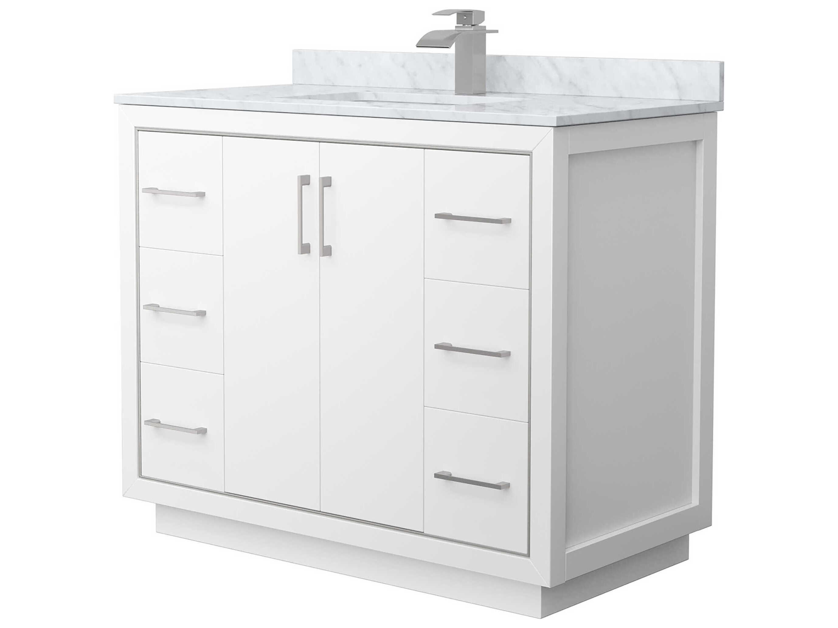 Wyndham Collection Icon 42" White Vanity
