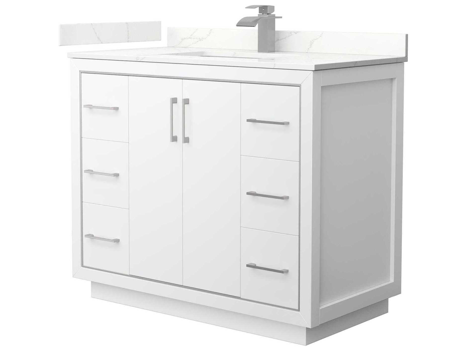 Wyndham Collection Icon 42" White Vanity