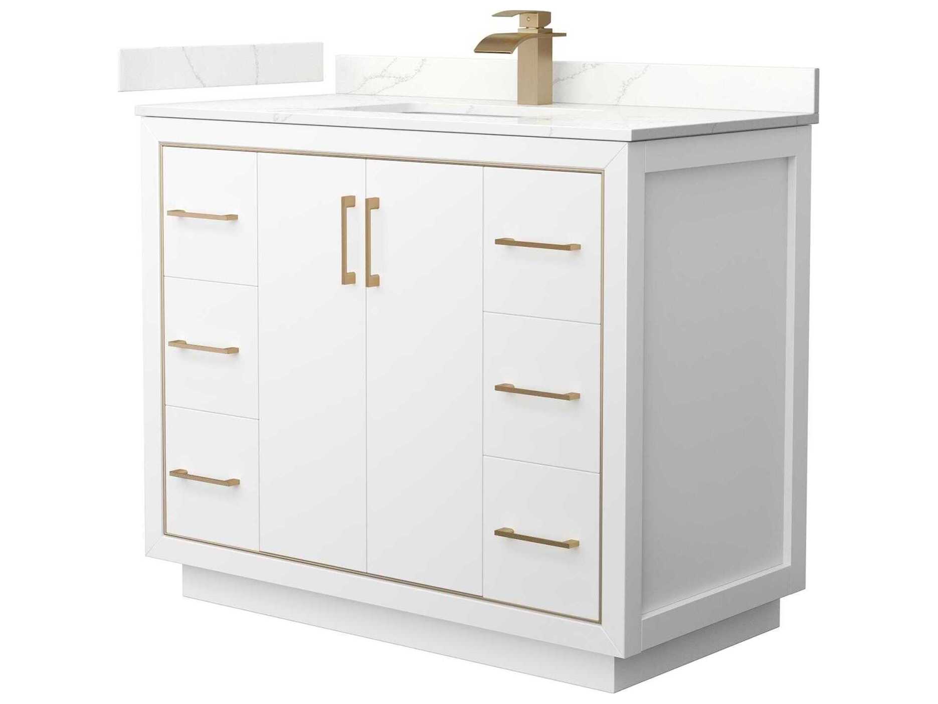 Wyndham Collection Icon 42" White Vanity