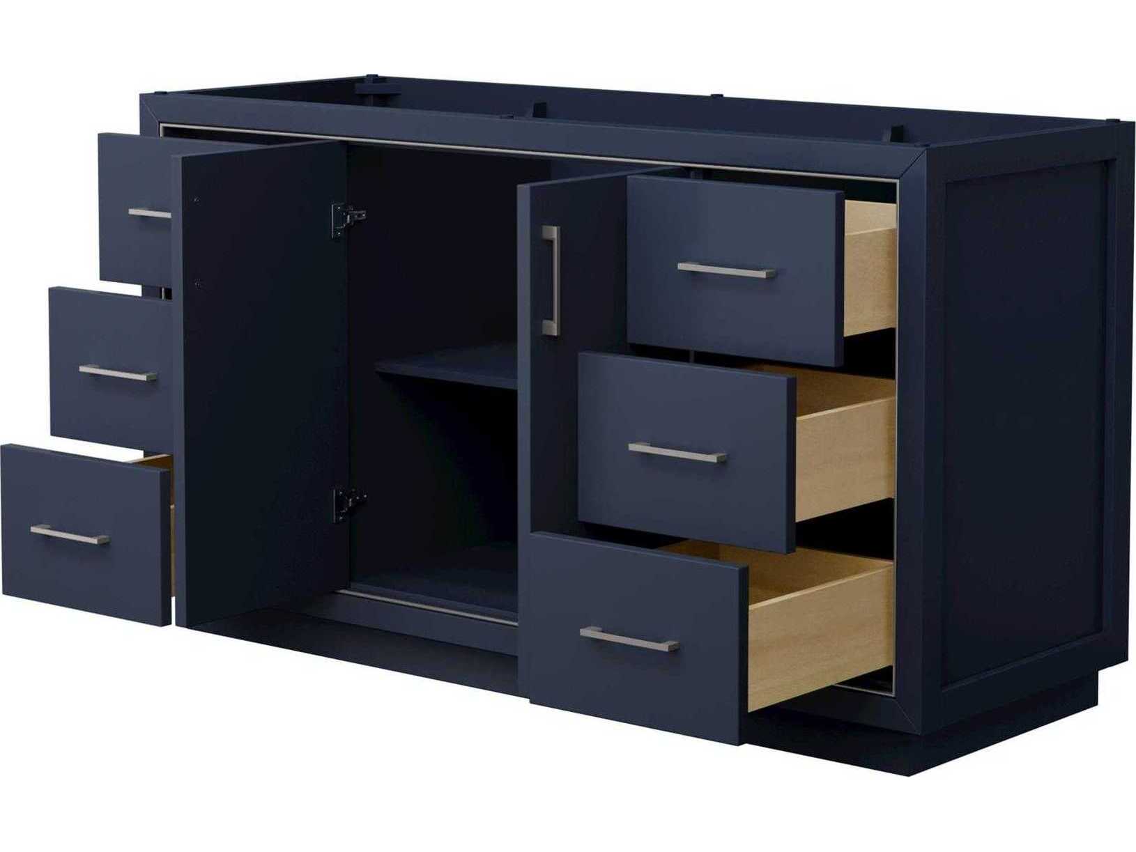 Wyndham Collection Icon 59" Dark Blue Vanity