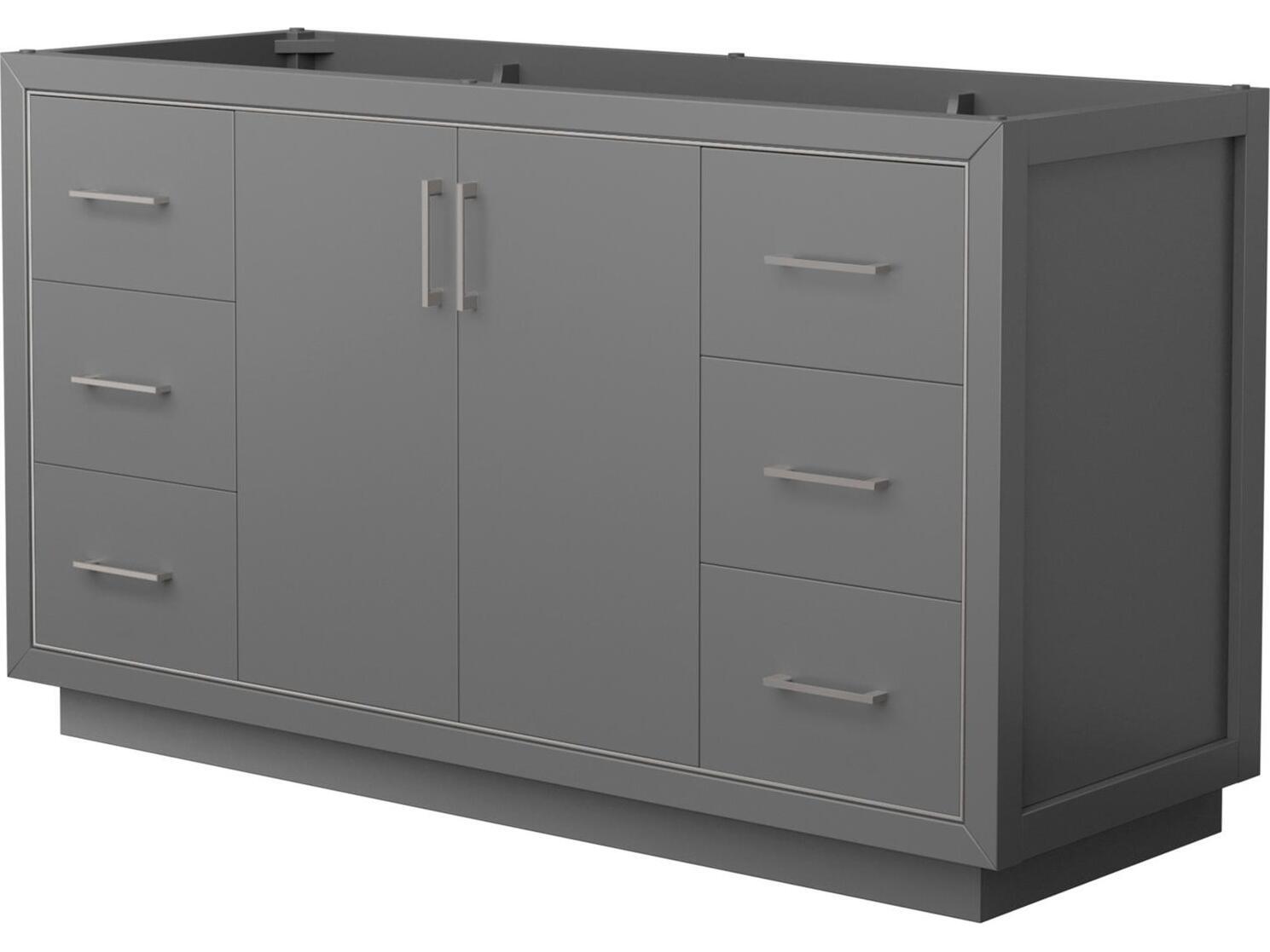 Wyndham Collection Icon 59" Dark Gray Vanity