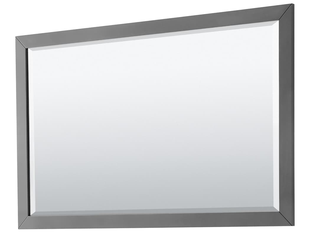 Wyndham Collection Icon 59" Dark Gray Vanity with 58" Mirror