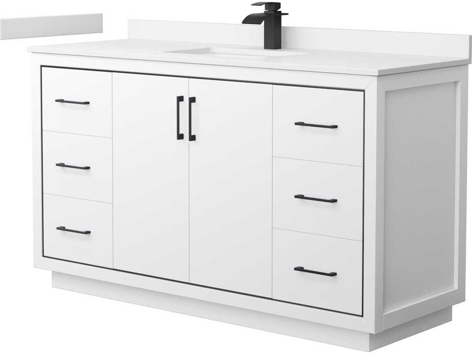 Wyndham Collection Icon 60" White Vanity