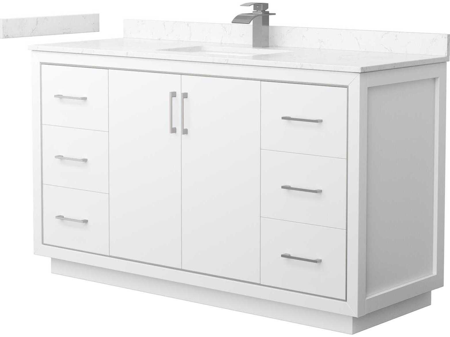Wyndham Collection Icon 60" White Vanity
