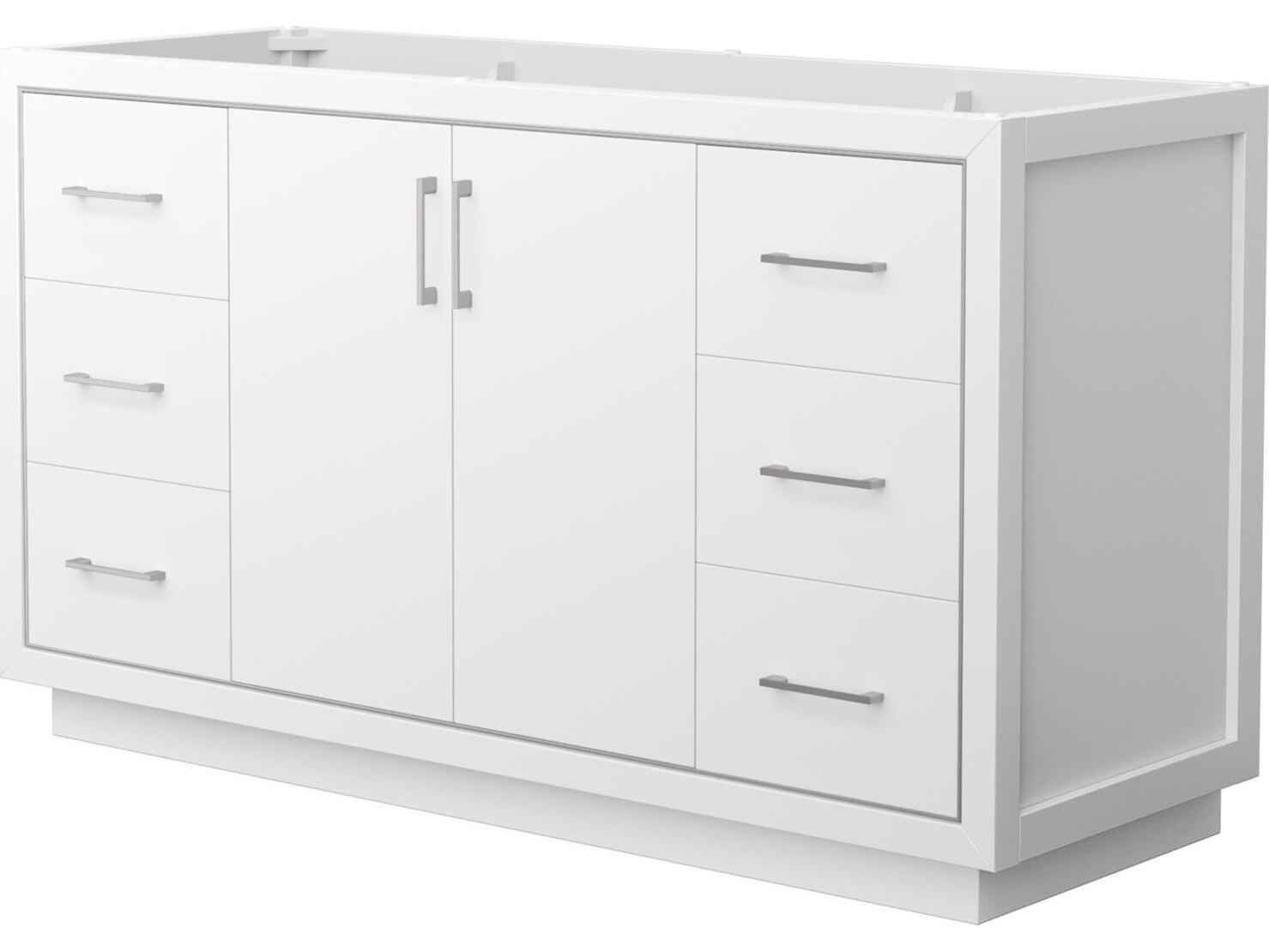 Wyndham Collection Icon 59" White Vanity