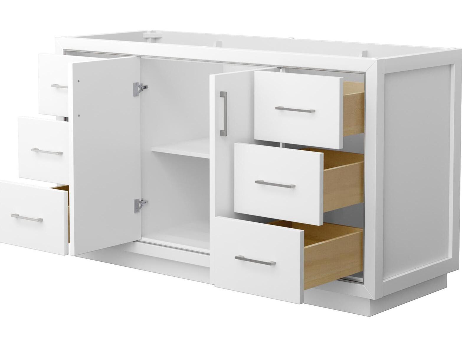 Wyndham Collection Icon 59" White Vanity