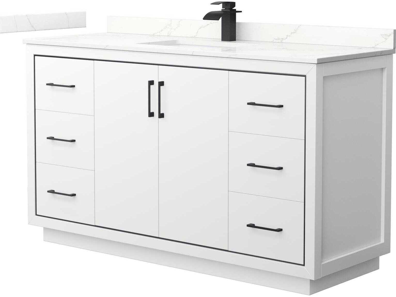 Wyndham Collection Icon 60" White Vanity
