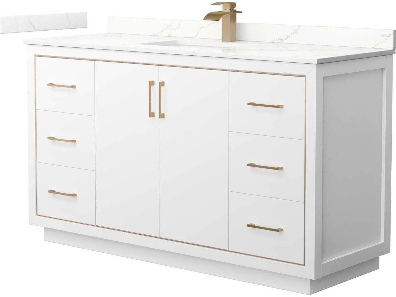 Wyndham Collection Icon 60" White Vanity