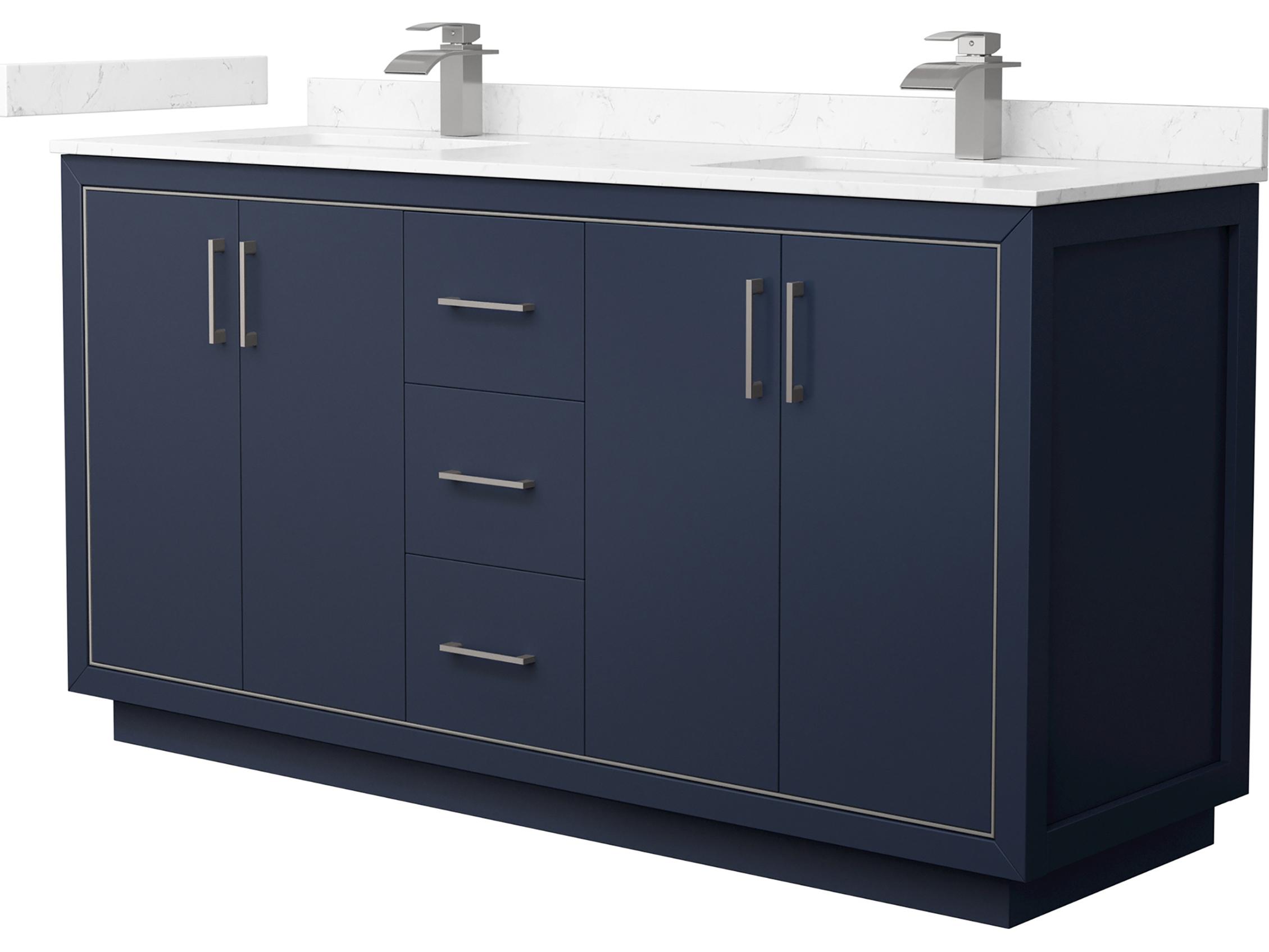 Wyndham Collection Icon 66" Dark Blue Vanity