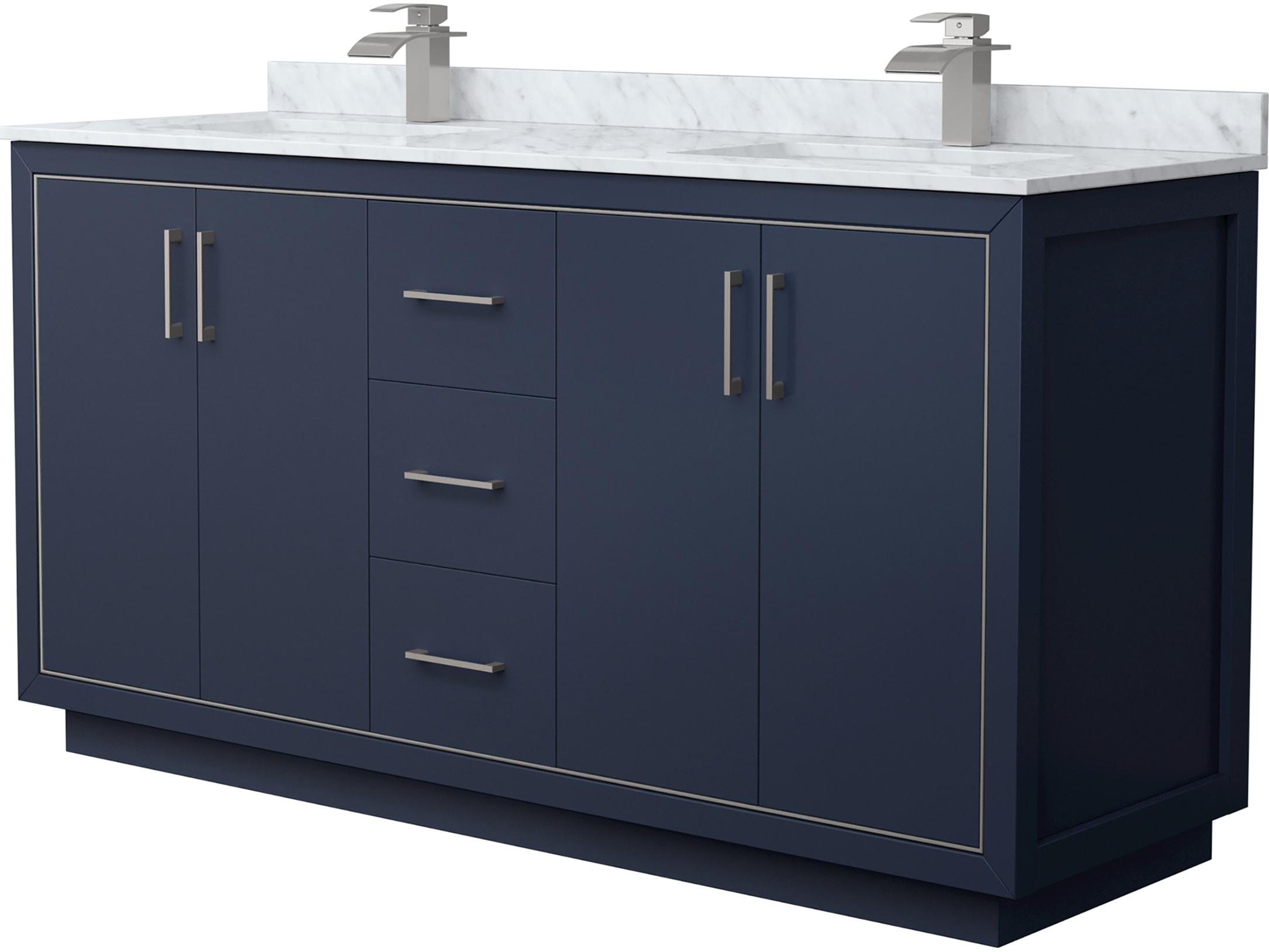 Wyndham Collection Icon 66" Dark Blue Vanity