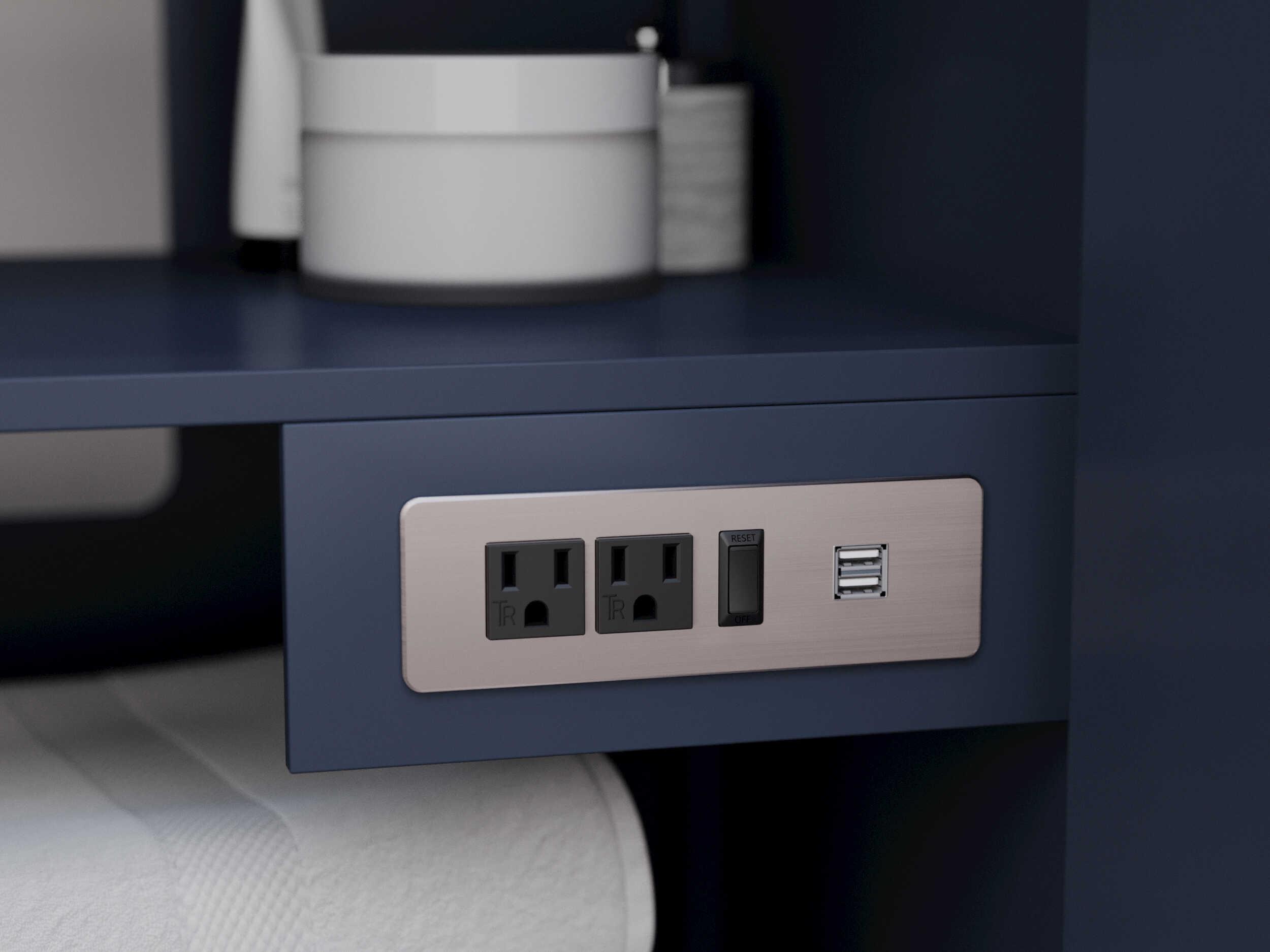 Wyndham Collection Icon 65" Dark Blue Vanity