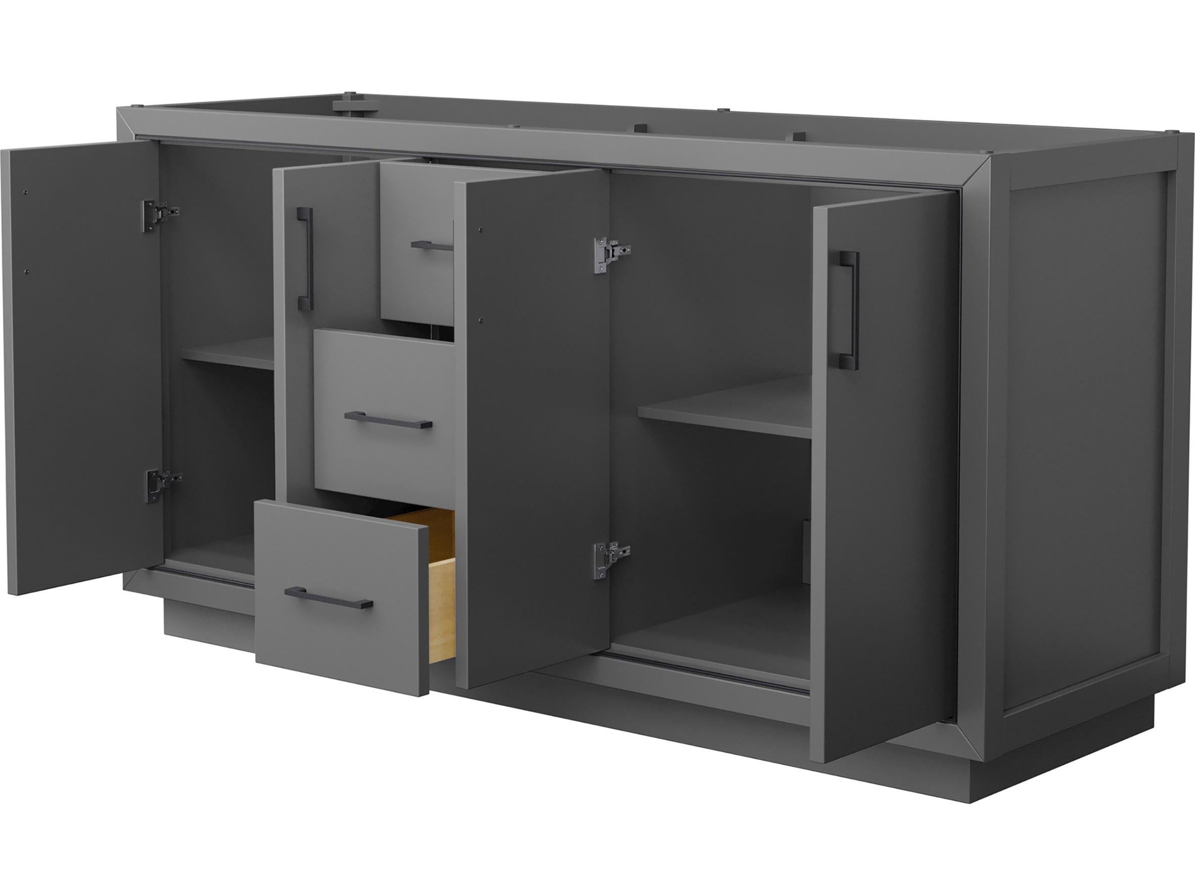 Wyndham Collection Icon 65" Dark Gray Vanity