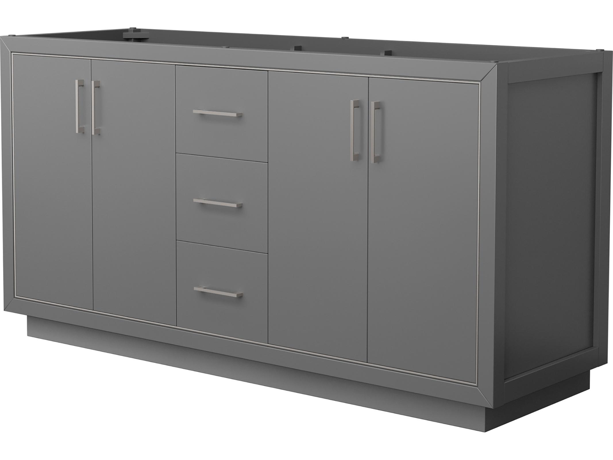 Wyndham Collection Icon 65" Dark Gray Vanity