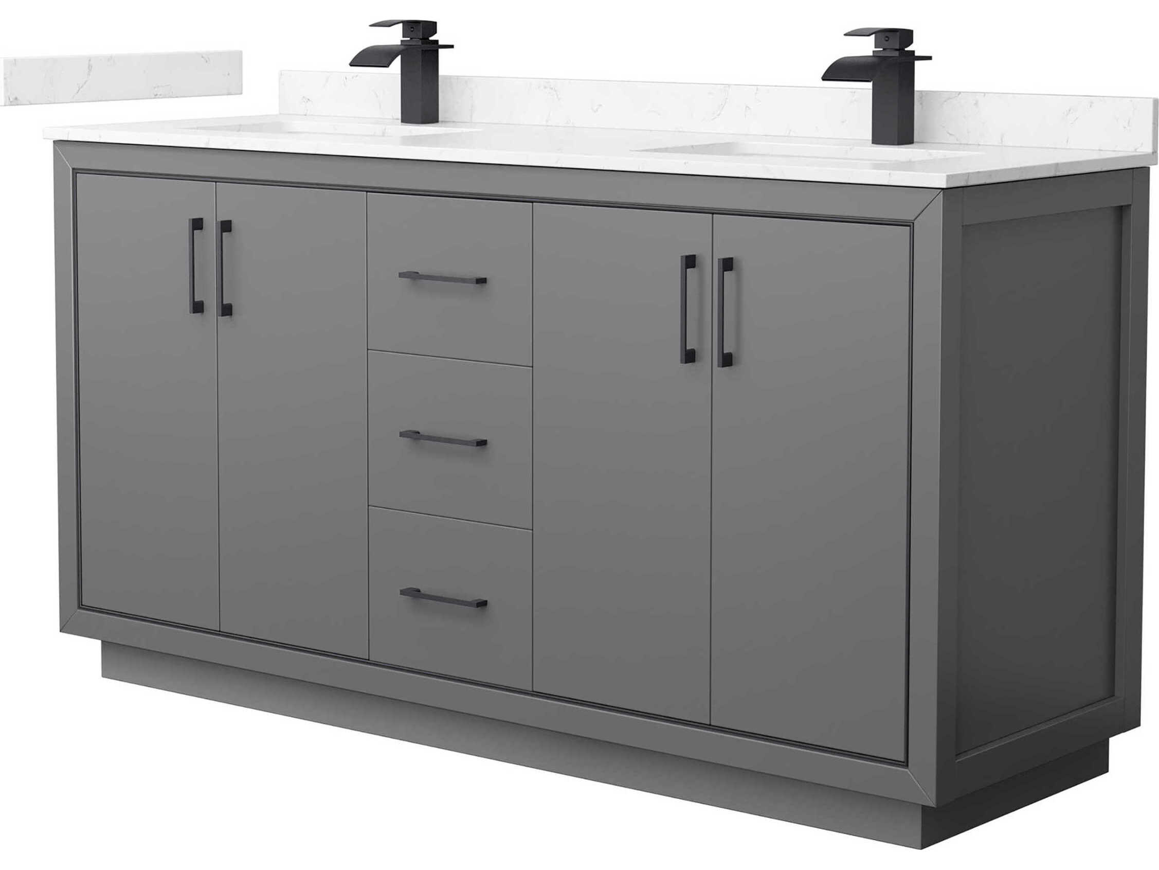 Wyndham Collection Icon 66" Dark Gray Vanity