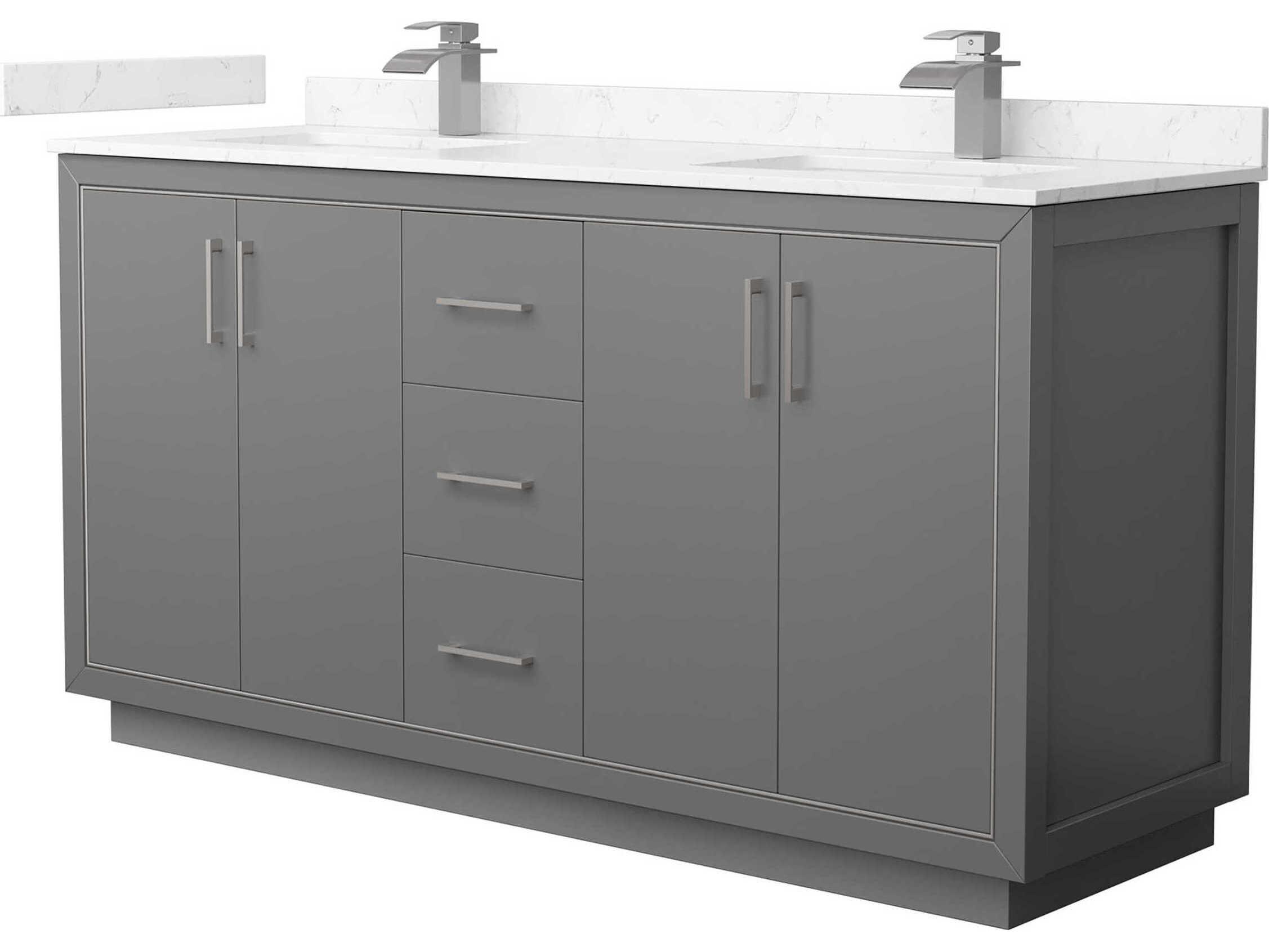 Wyndham Collection Icon 66" Dark Gray Vanity