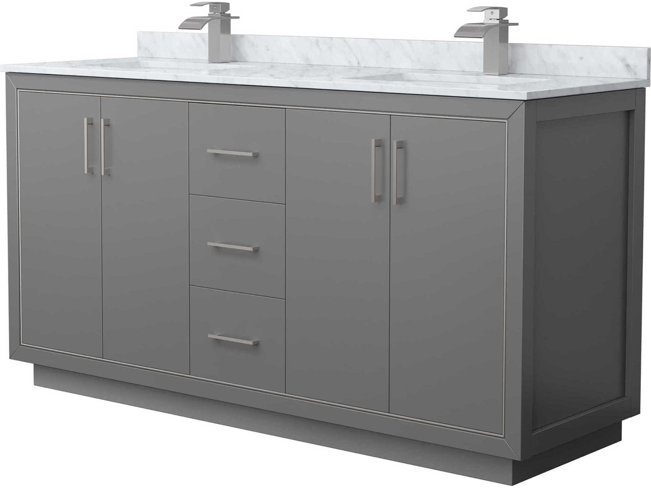 Wyndham Collection Icon 66" Dark Gray Vanity