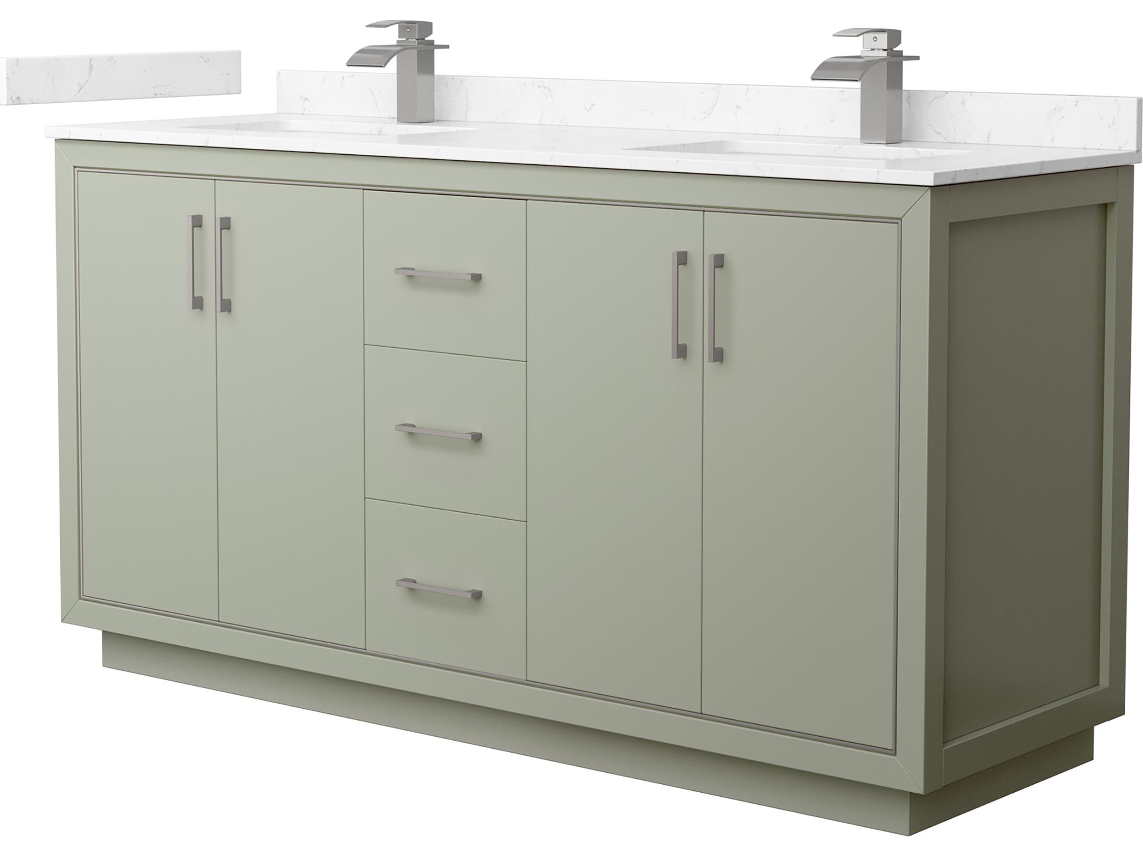 Wyndham Collection Icon 66" Light Green Vanity